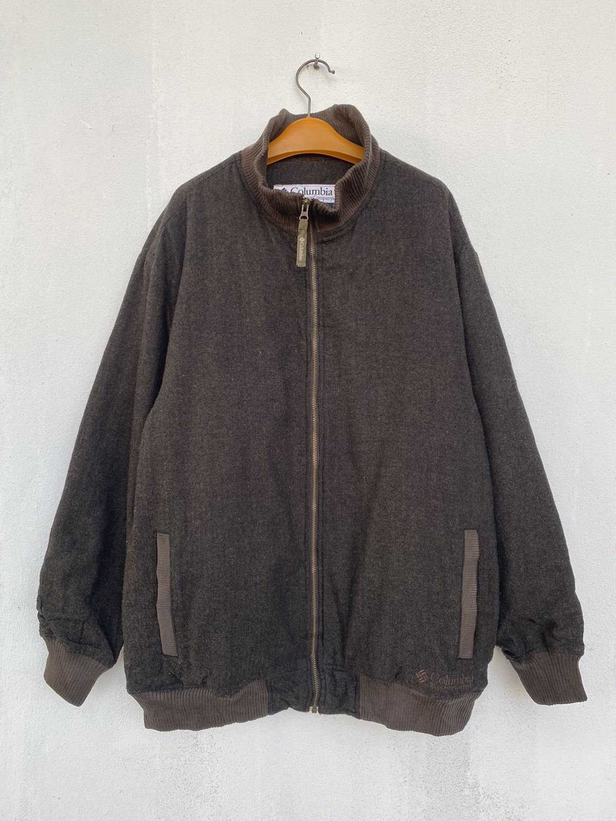 image of Columbia Sportwear Wool Jacket in Dark Brown, Men's (Size XL)