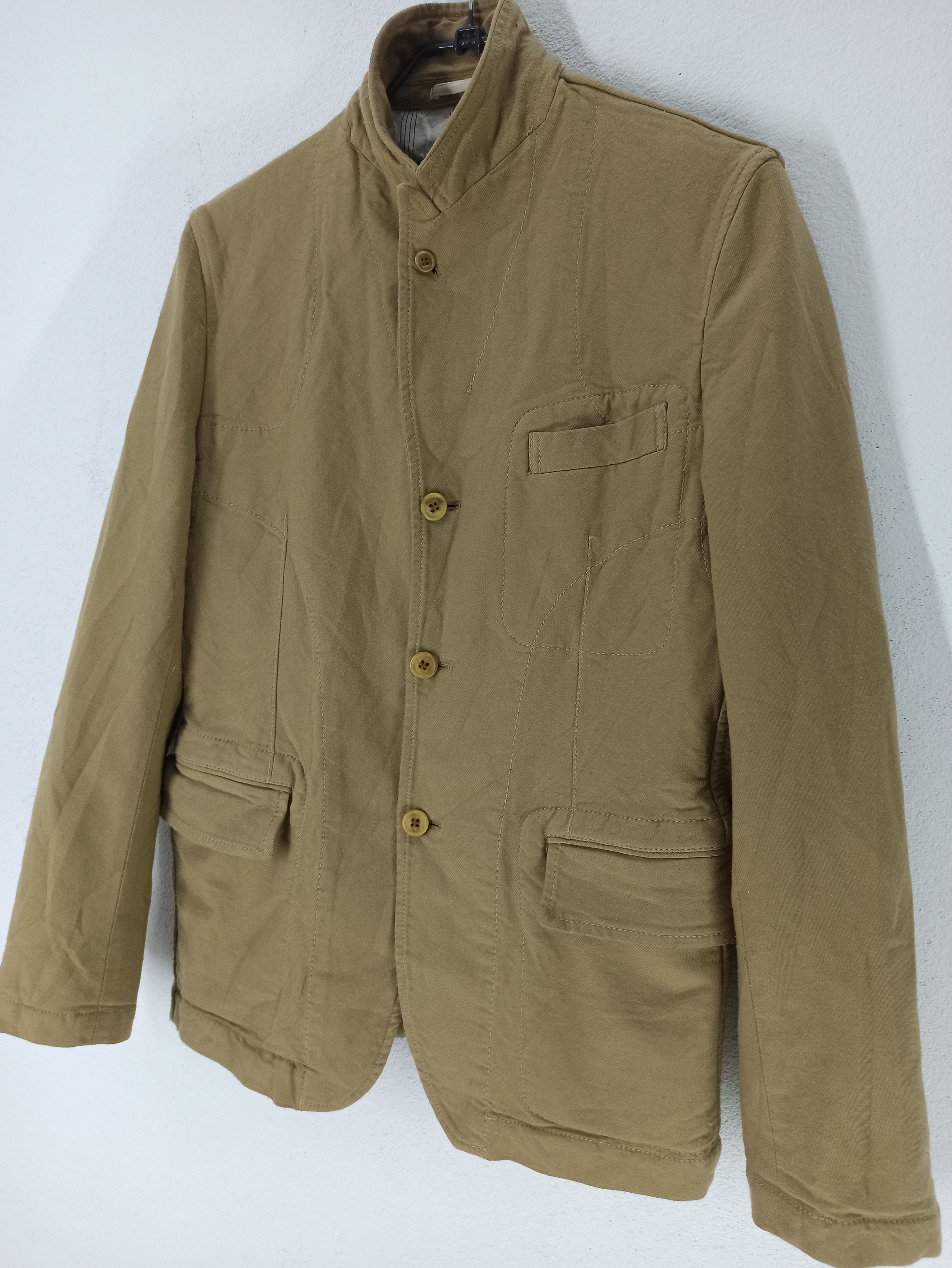 CDG by Comme des Garcons × Comme des Garcons × Vintage Vintage Comme Des Garcon Homme Cupra Col Mao Coat Size US S / EU 44-46 / 1 - 2 Thumbnail