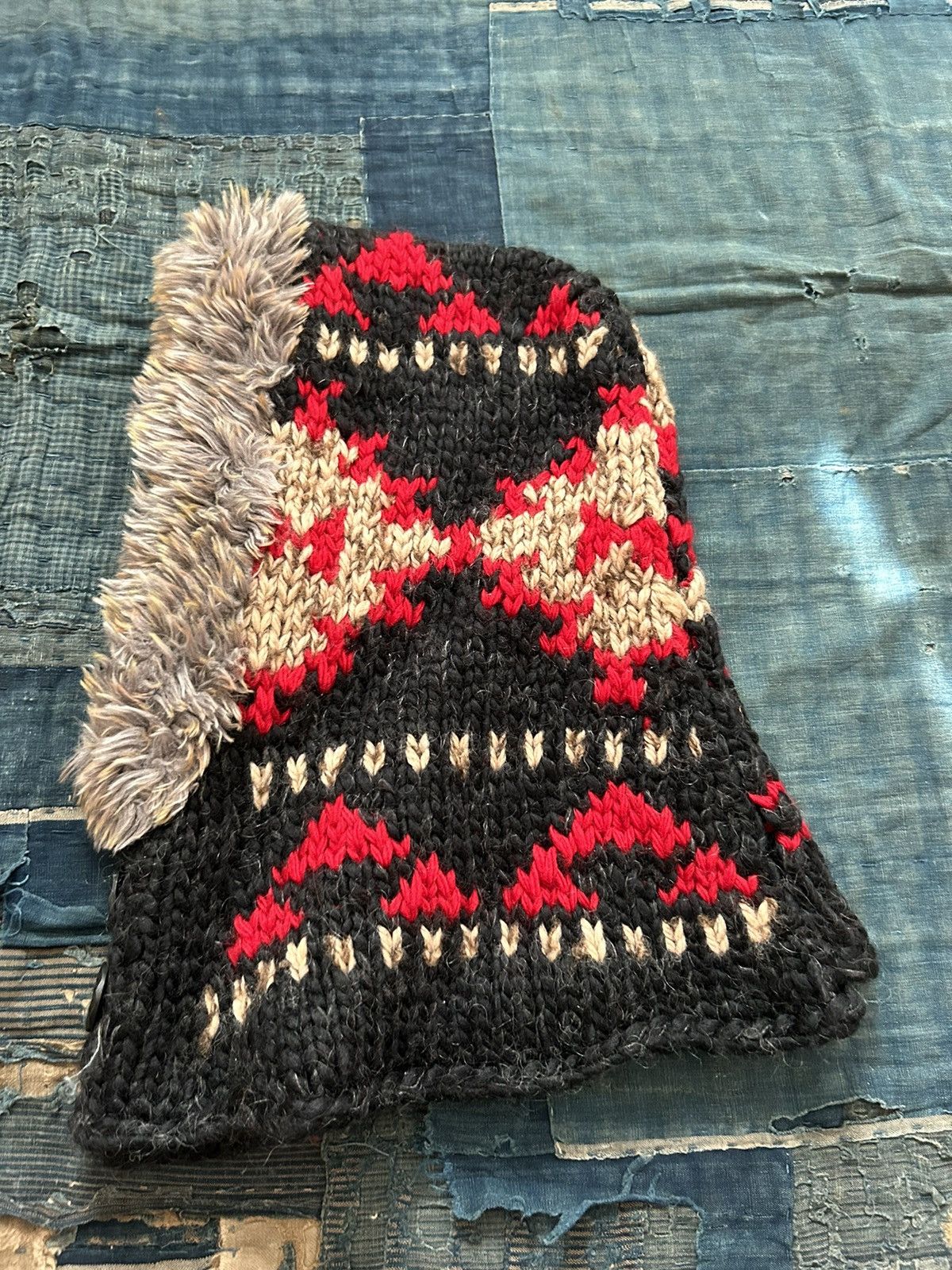 Kapital × Kapital Kountry kapital hand knit hood Size ONE SIZE - 4 Thumbnail