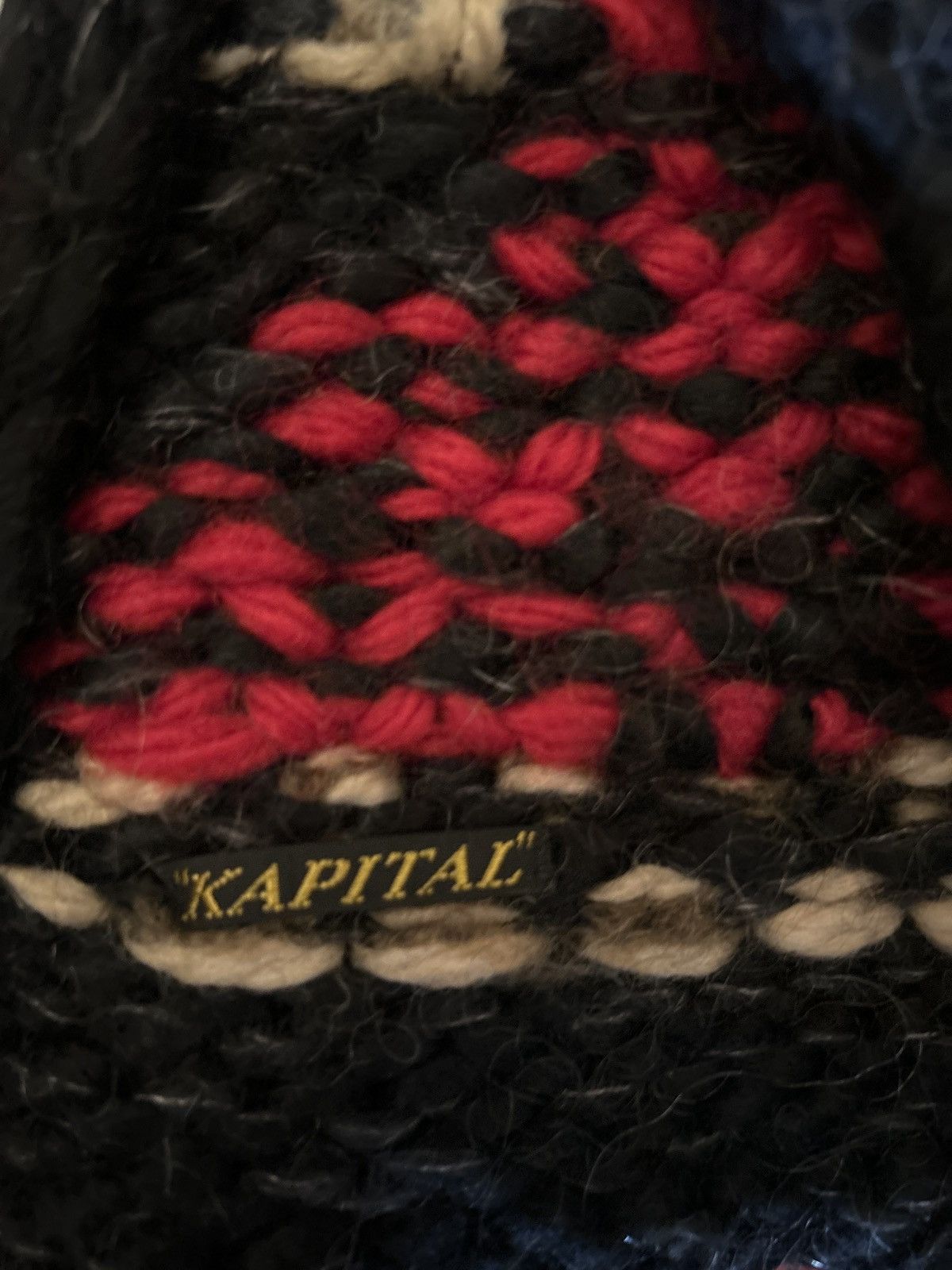 Kapital × Kapital Kountry kapital hand knit hood Size ONE SIZE - 7 Thumbnail