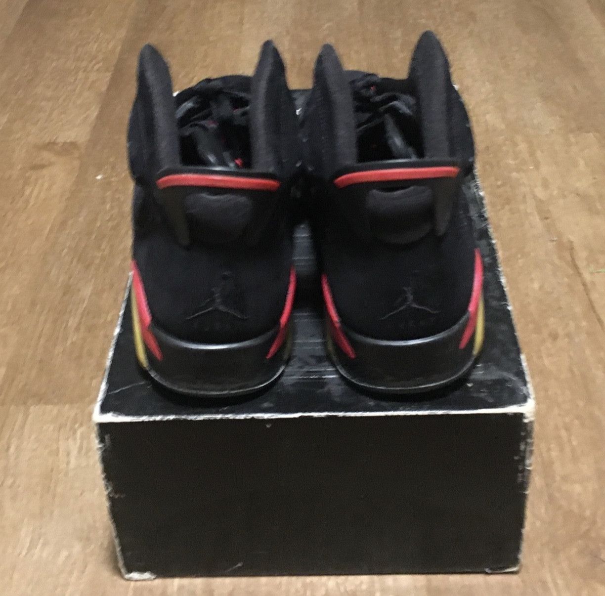 Jordan Brand × Nike 2009 Nike Air Jordan 6 black varsity Size US 12 / EU 45 - 6 Thumbnail