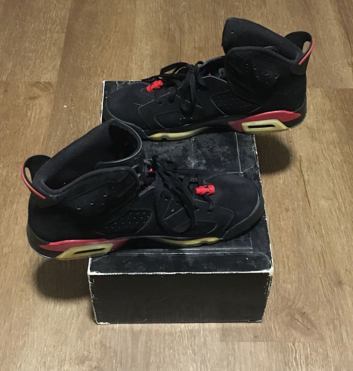 Jordan Brand × Nike 2009 Nike Air Jordan 6 black varsity Size US 12 / EU 45 - 4 Thumbnail