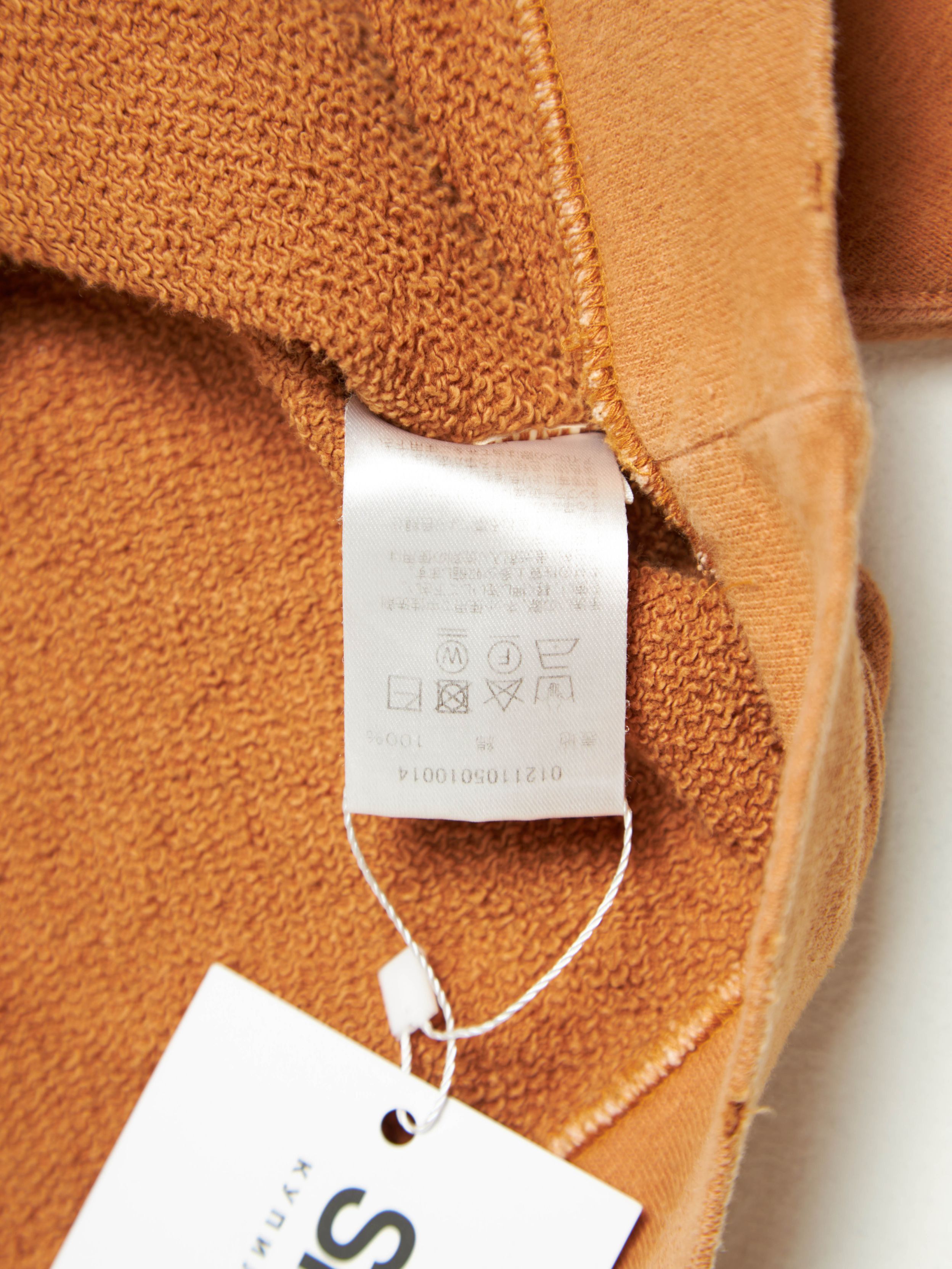 Visvim Orange Distressed Cotton Hoodie Size US L / EU 52-54 / 3 - 5 Thumbnail