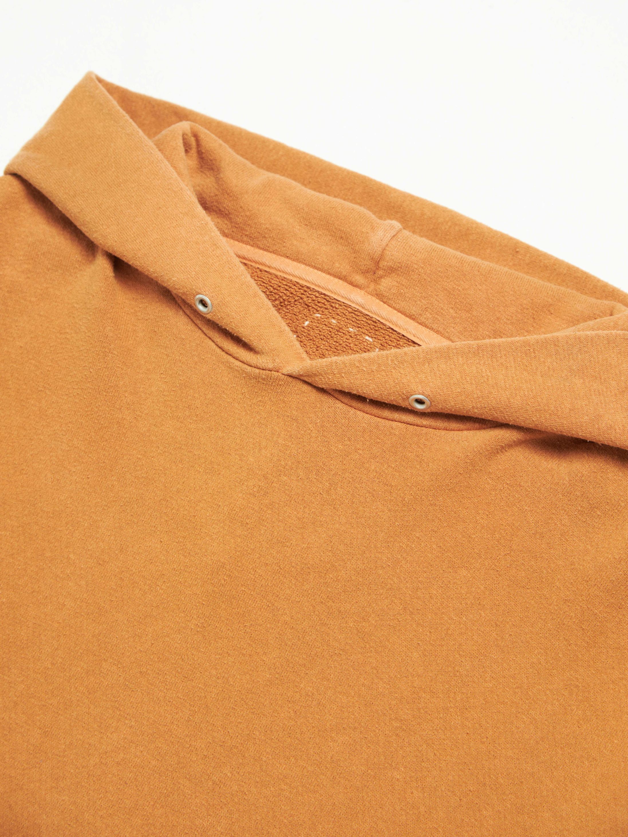 Visvim Orange Distressed Cotton Hoodie Size US L / EU 52-54 / 3 - 3 Thumbnail