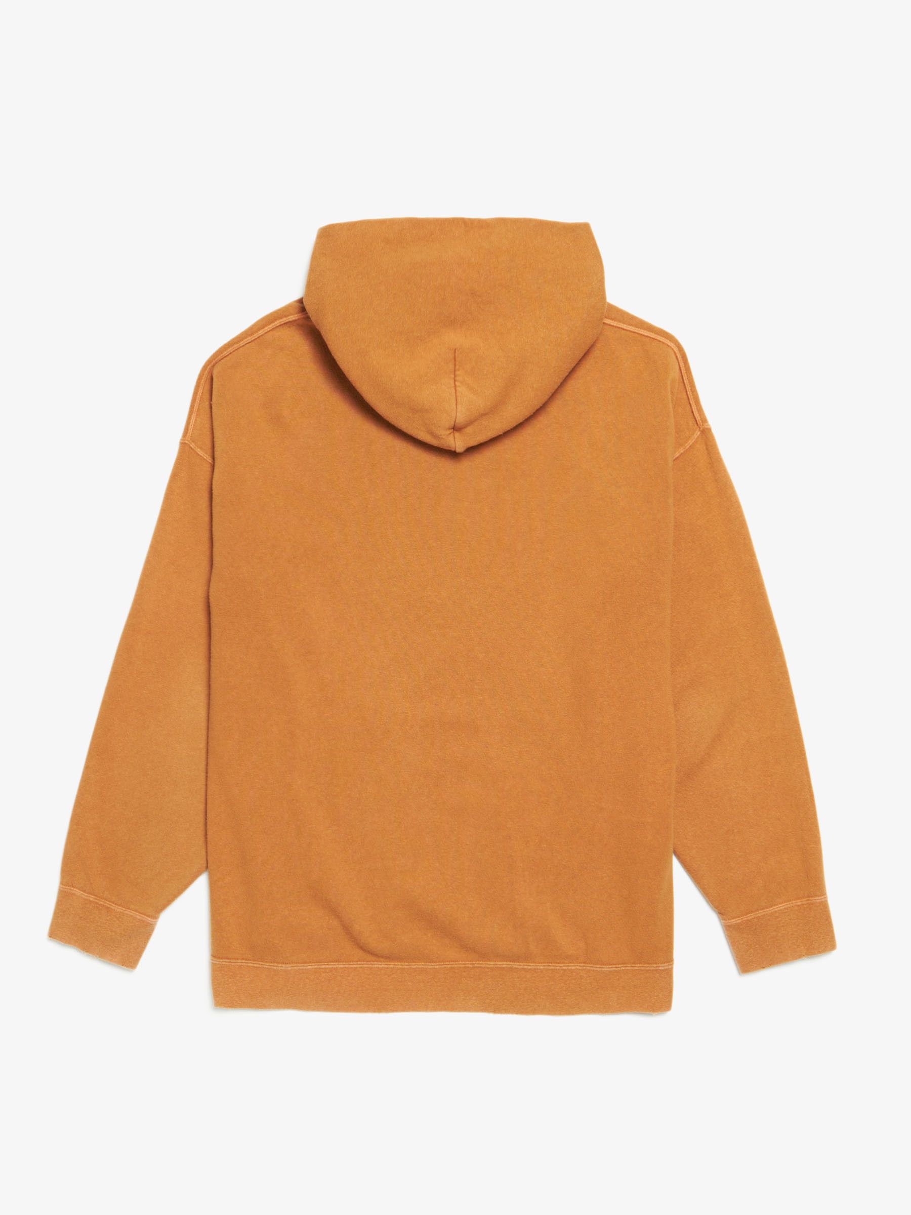 Visvim Orange Distressed Cotton Hoodie Size US L / EU 52-54 / 3 - 2 Thumbnail