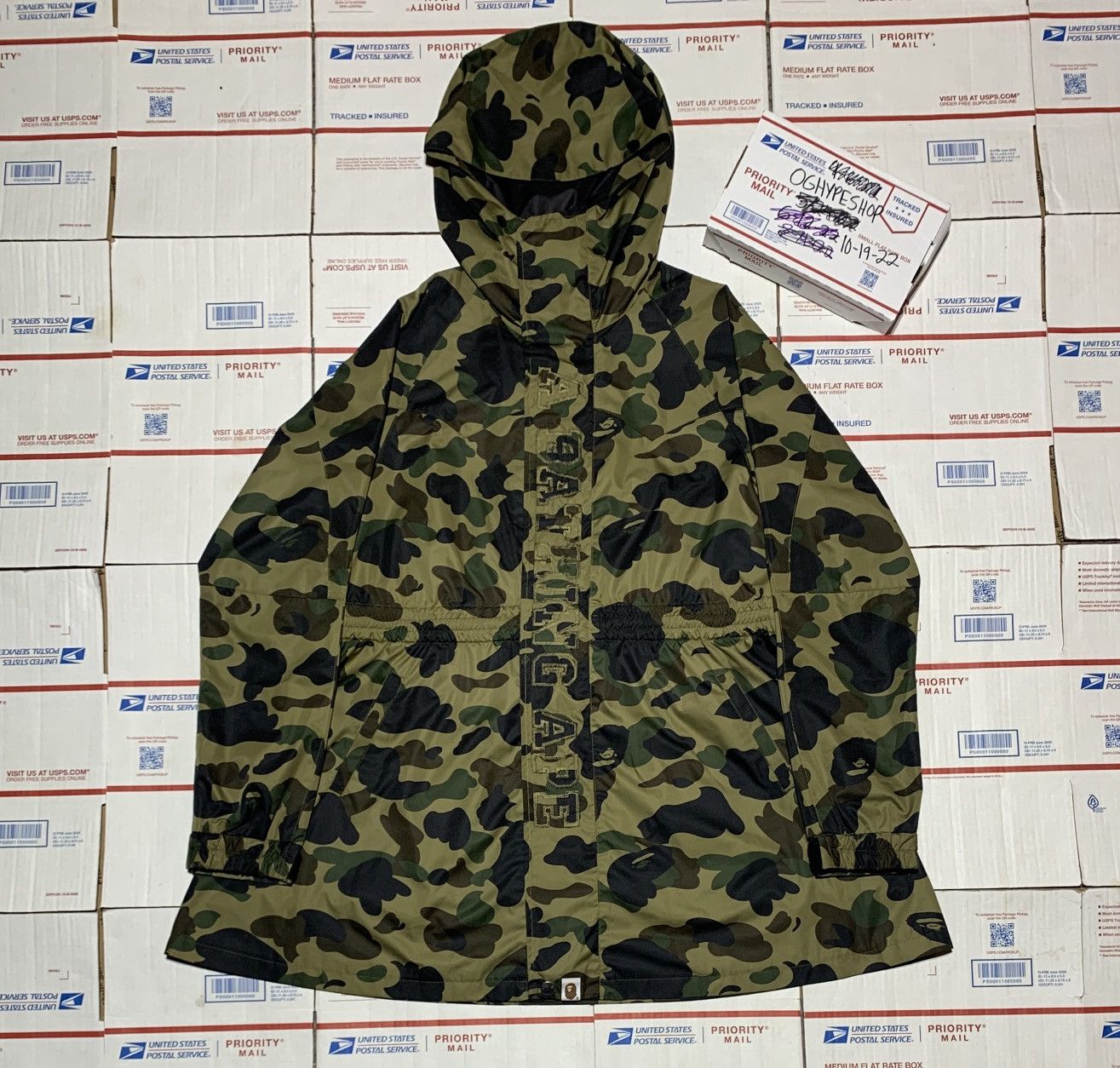 image of Bape Snow Jacket in Navy, Women's (Size XS)