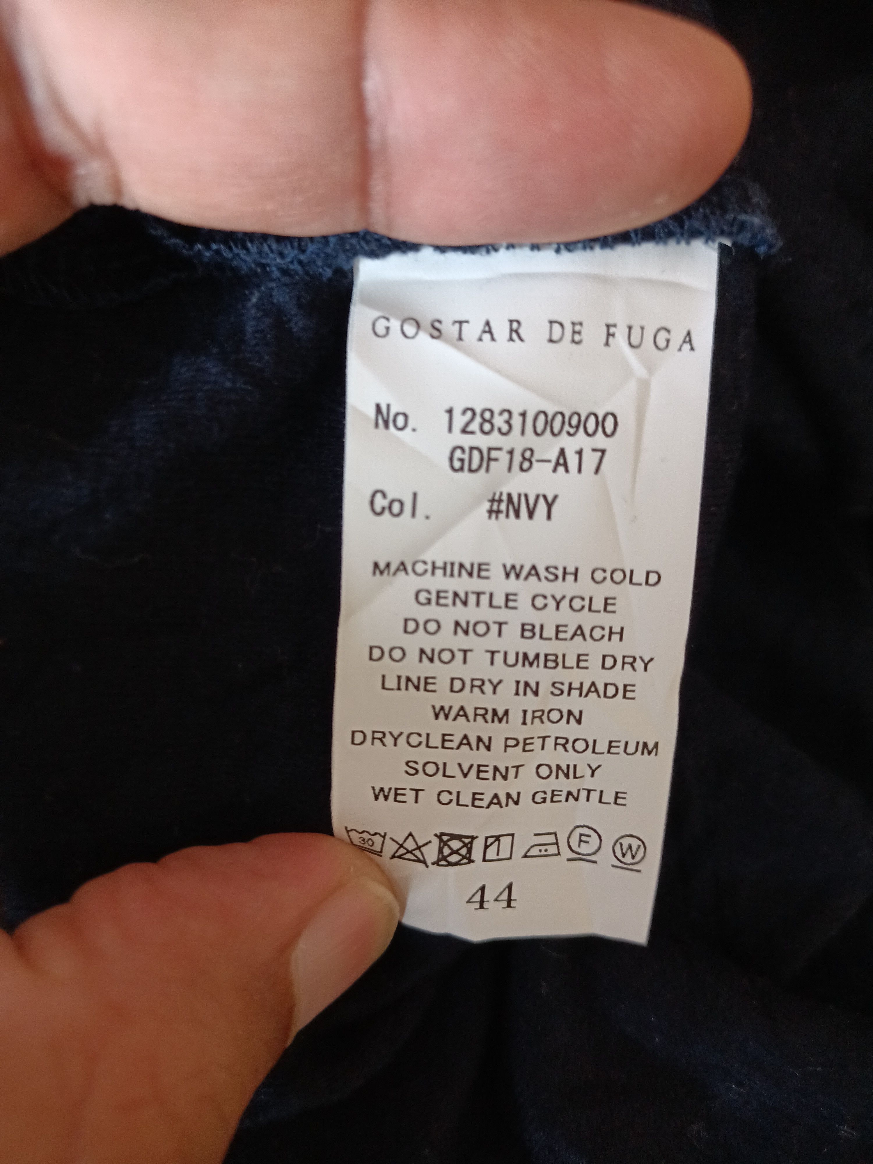 GOSTAR DE FUGA Gostar De Fuga navy blue t-shirt Size US M / EU 48-50 / 2 - 6 Thumbnail