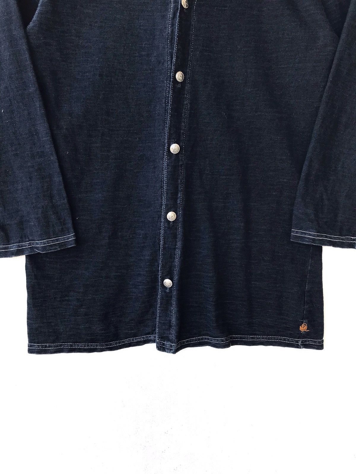 45rpm × Indigo R by 45rpm Indigo Blue Buttons Shirt Size M / US 6-8 / IT 42-44 - 5 Thumbnail