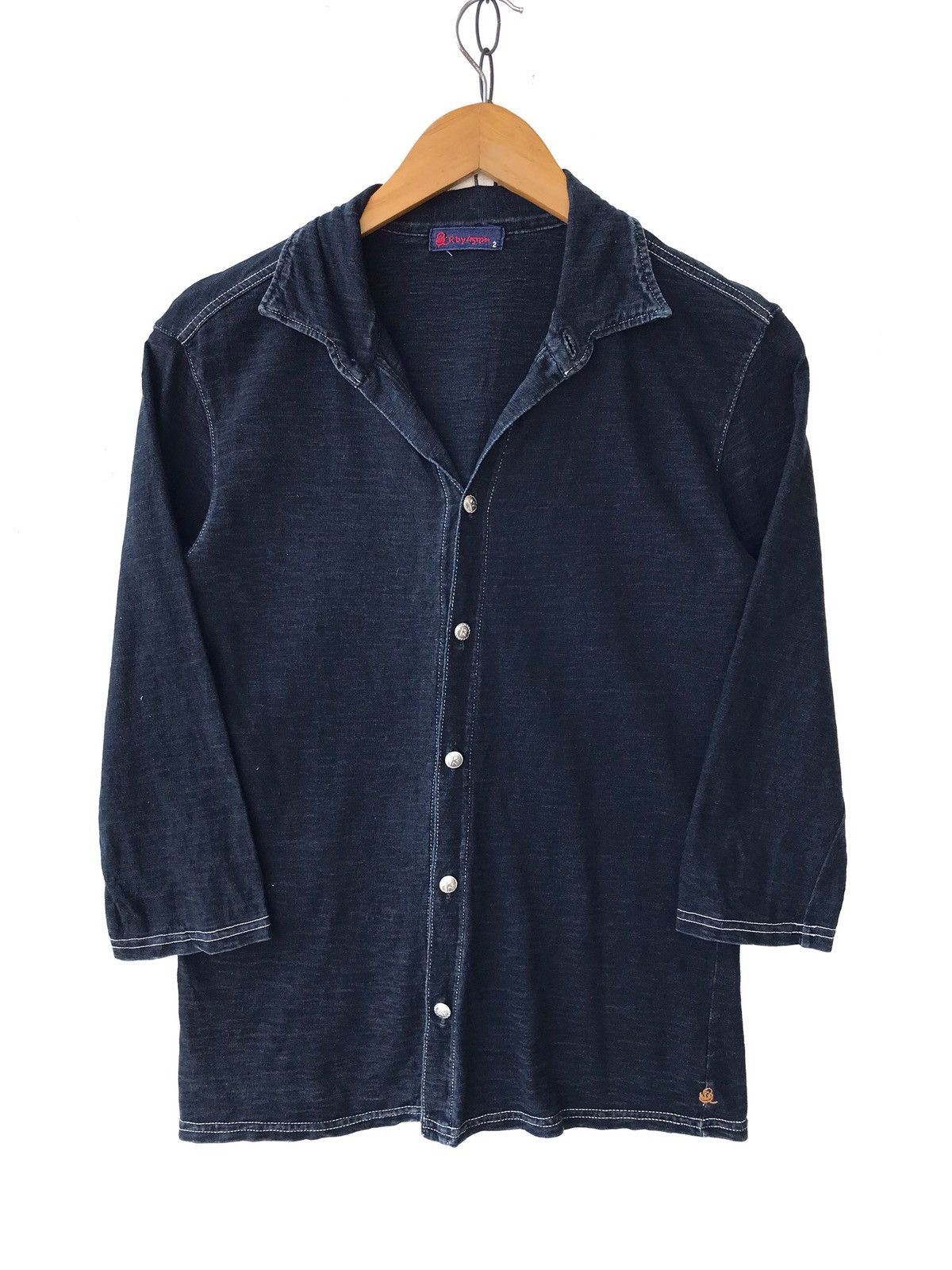 45rpm × Indigo R by 45rpm Indigo Blue Buttons Shirt Size M / US 6-8 / IT 42-44 - 1 Thumbnail