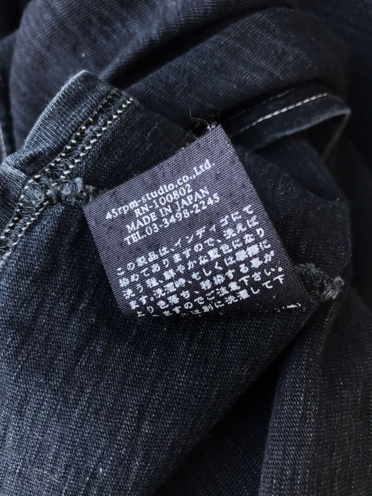45rpm × Indigo R by 45rpm Indigo Blue Buttons Shirt Size M / US 6-8 / IT 42-44 - 9 Thumbnail