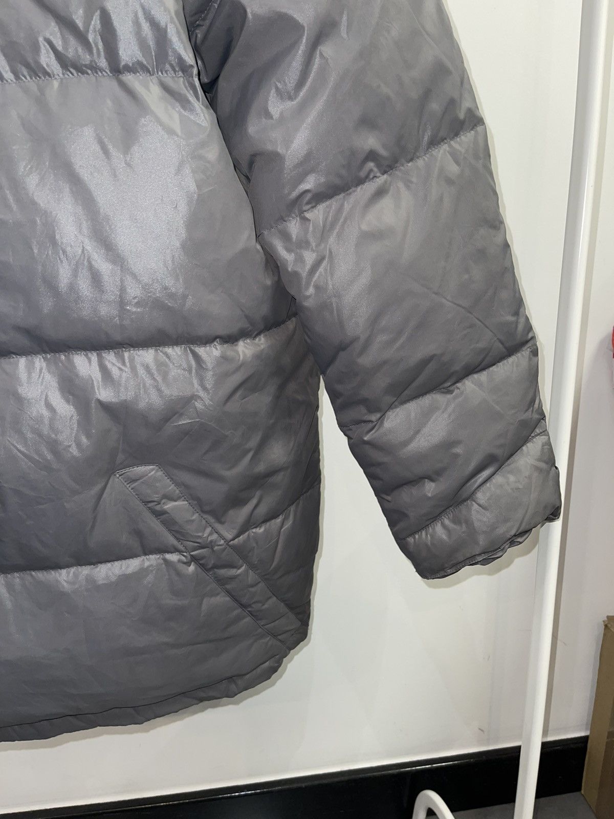 Henrik Vibskov Henrik Vibskov Metallic Gray Down Nylon Puffer Jacket Size US XL / EU 56 / 4 - 9 Thumbnail