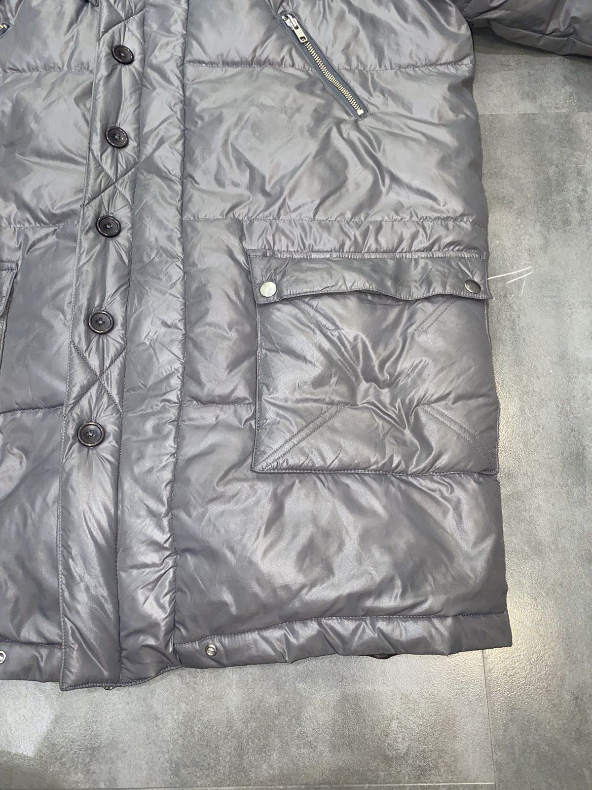 Henrik Vibskov Henrik Vibskov Metallic Gray Down Nylon Puffer Jacket Size US XL / EU 56 / 4 - 13 Thumbnail
