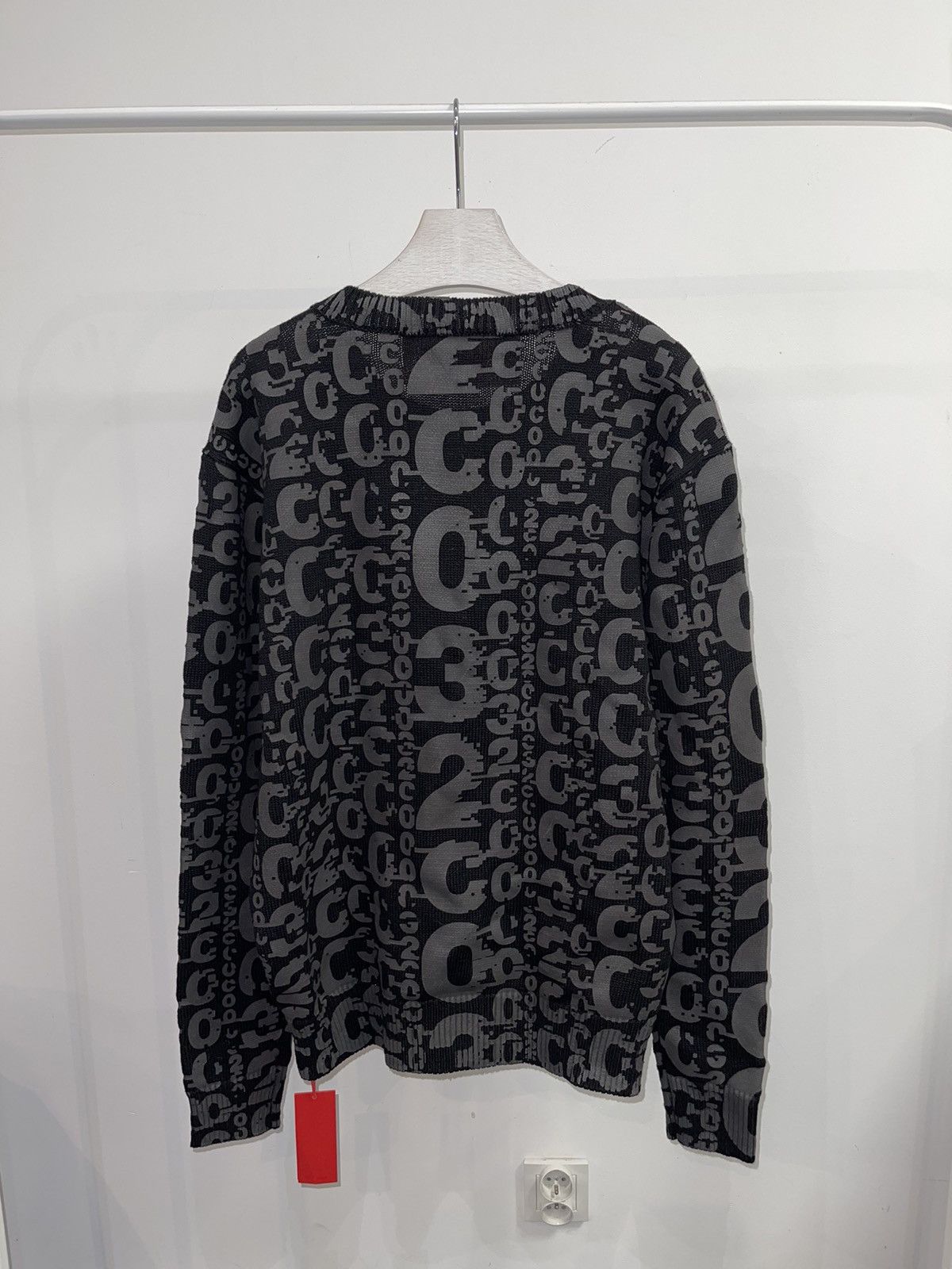 032c DSWT! 032c Logo All Over Monogram Black Crewneck Size US L / EU 52-54 / 3 - 4 Thumbnail