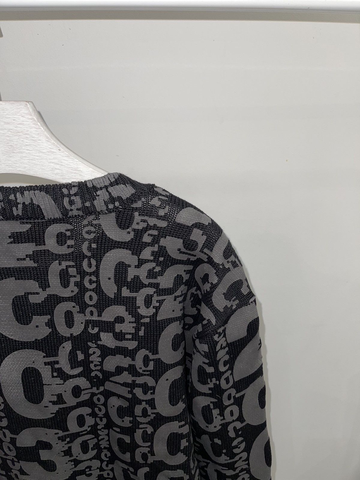 032c DSWT! 032c Logo All Over Monogram Black Crewneck Size US L / EU 52-54 / 3 - 5 Thumbnail