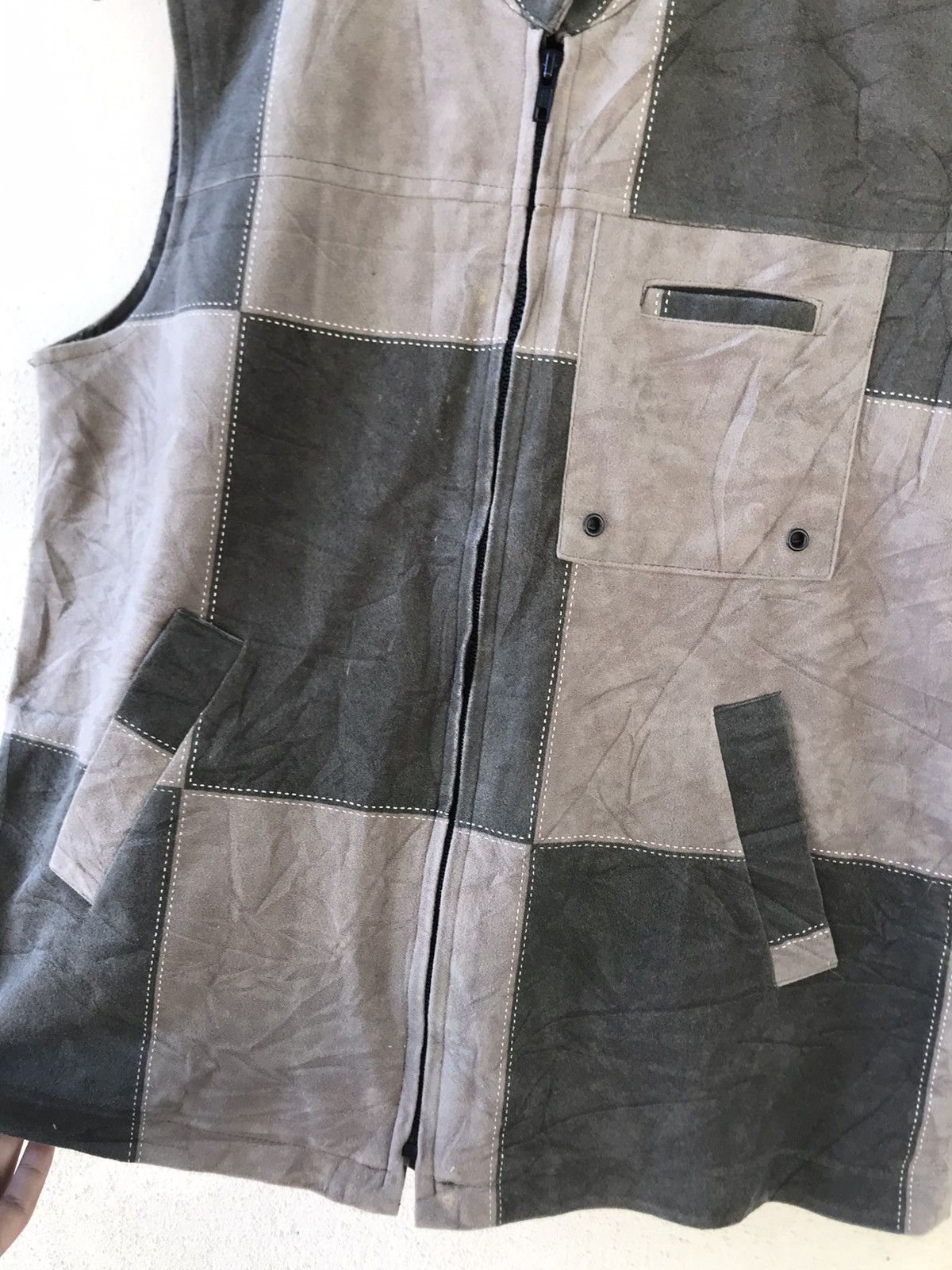 Japanese Brand DUET FULL PATCHED SLEVELESS JACKET Size US M / EU 48-50 / 2 - 3 Thumbnail