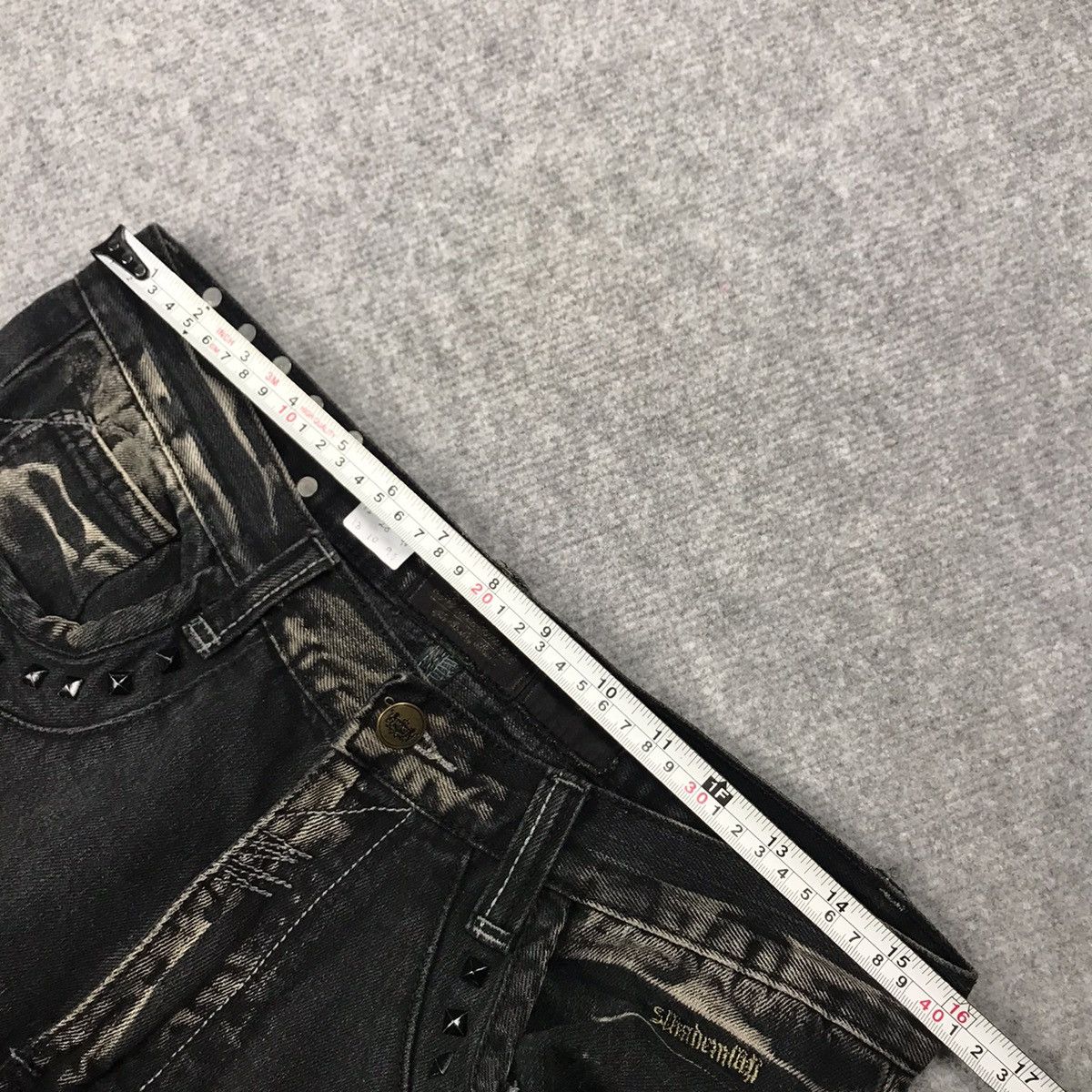 Japanese Brand DENIM JAPANESE BLACK RUSTY BAGGY DENIM PANTS Size US 35 - 17 Thumbnail