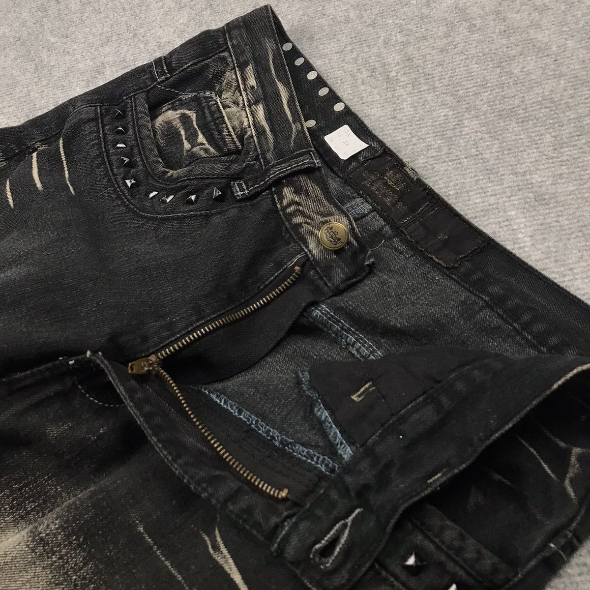 Japanese Brand DENIM JAPANESE BLACK RUSTY BAGGY DENIM PANTS Size US 35 - 19 Thumbnail