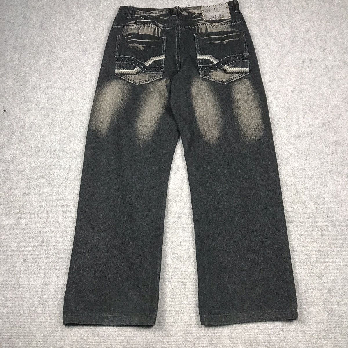 Japanese Brand DENIM JAPANESE BLACK RUSTY BAGGY DENIM PANTS Size US 35 - 10 Thumbnail