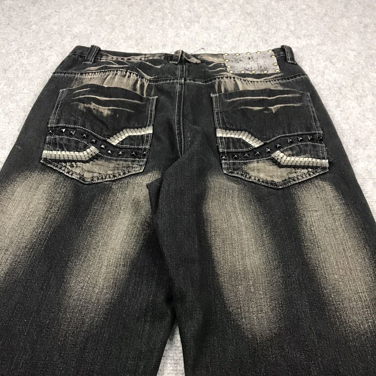 Japanese Brand DENIM JAPANESE BLACK RUSTY BAGGY DENIM PANTS Size US 35 - 13 Thumbnail