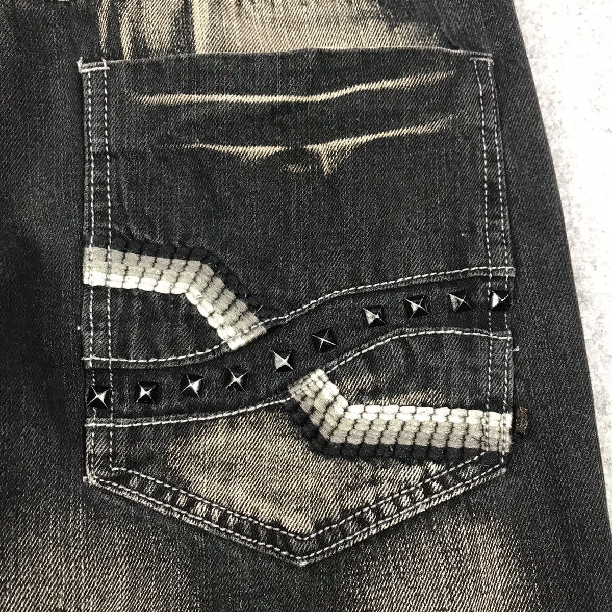 Japanese Brand DENIM JAPANESE BLACK RUSTY BAGGY DENIM PANTS Size US 35 - 15 Thumbnail