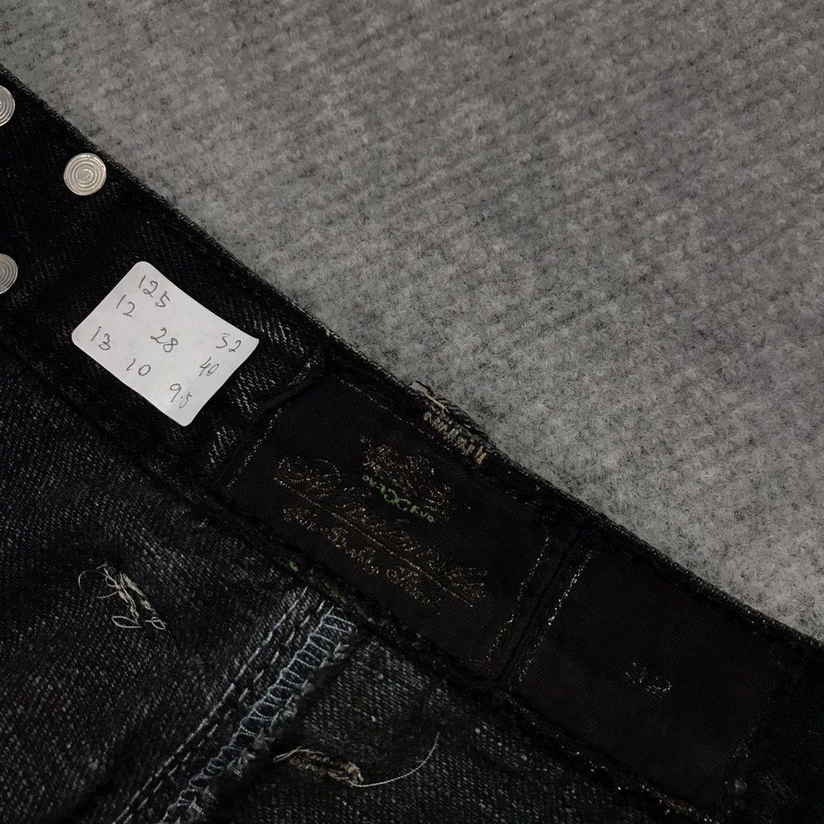 Japanese Brand DENIM JAPANESE BLACK RUSTY BAGGY DENIM PANTS Size US 35 - 18 Thumbnail