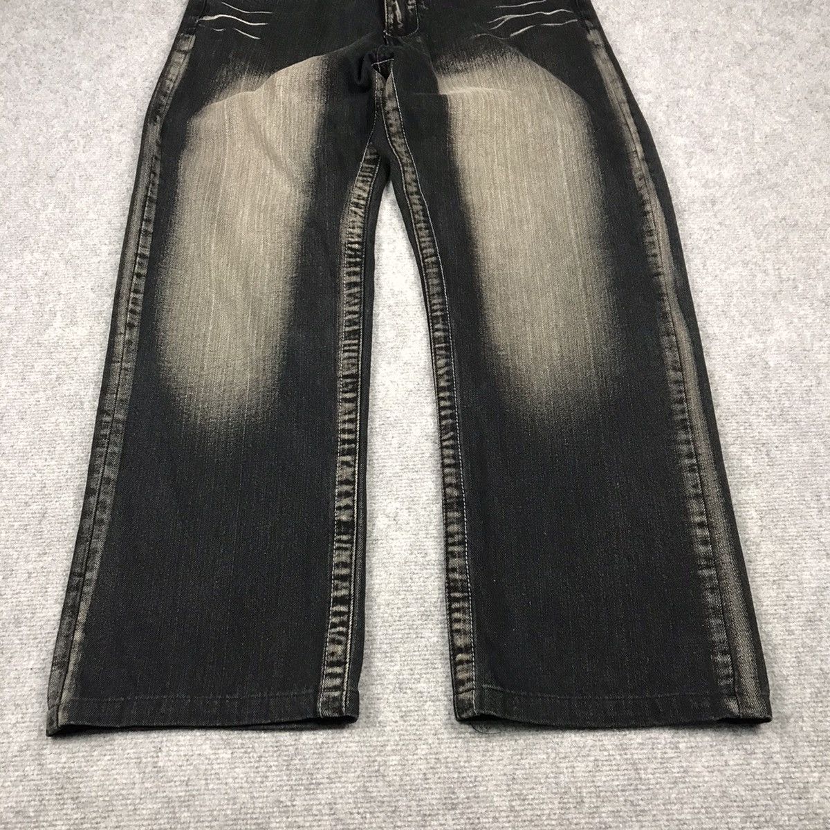 Japanese Brand DENIM JAPANESE BLACK RUSTY BAGGY DENIM PANTS Size US 35 - 2 Thumbnail