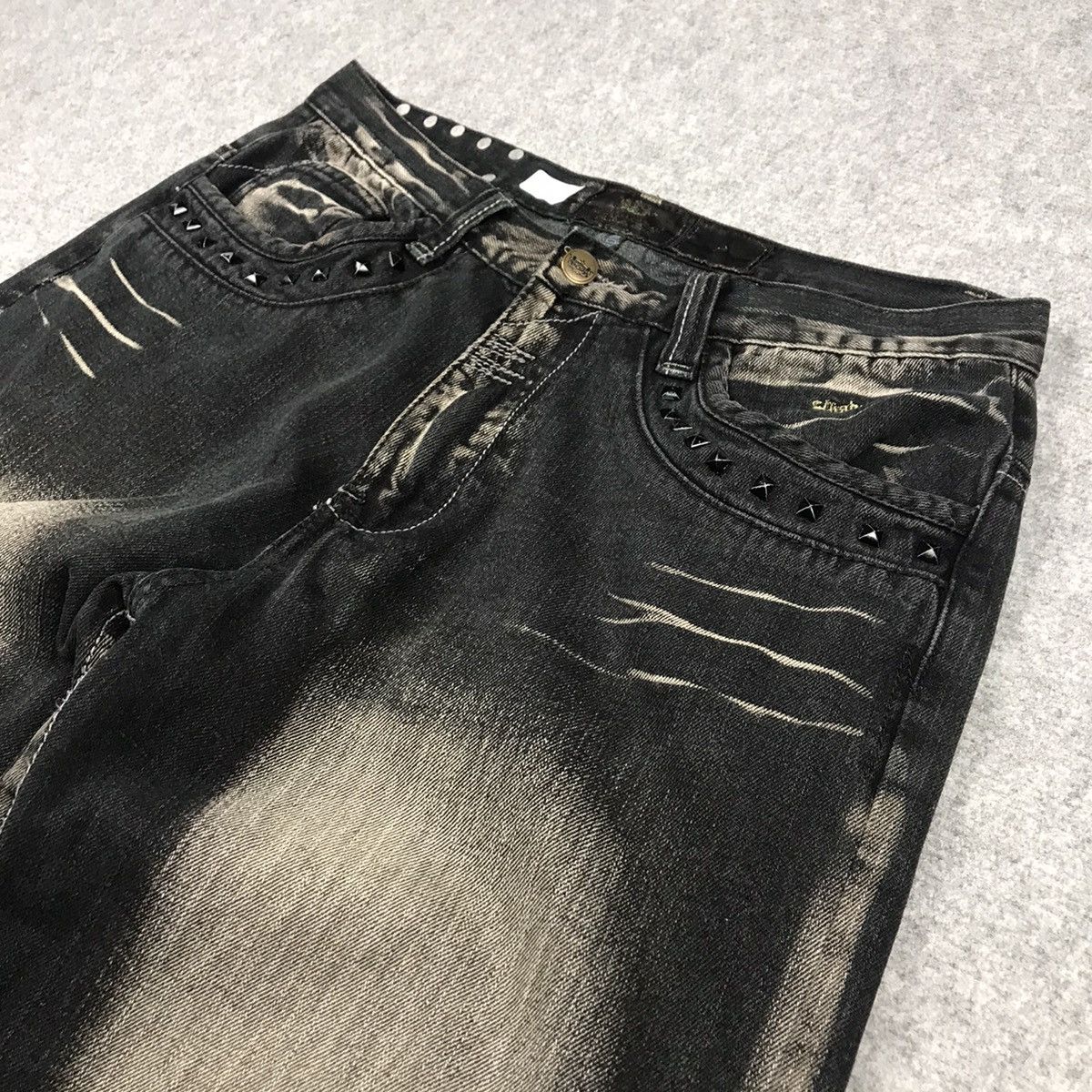 Japanese Brand DENIM JAPANESE BLACK RUSTY BAGGY DENIM PANTS Size US 35 - 7 Thumbnail