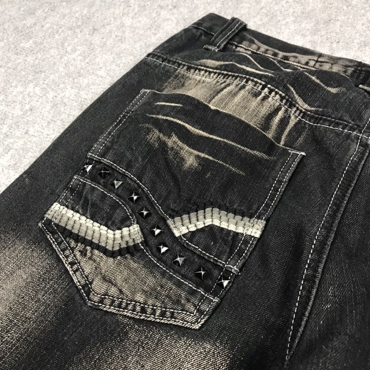 Japanese Brand DENIM JAPANESE BLACK RUSTY BAGGY DENIM PANTS Size US 35 - 16 Thumbnail