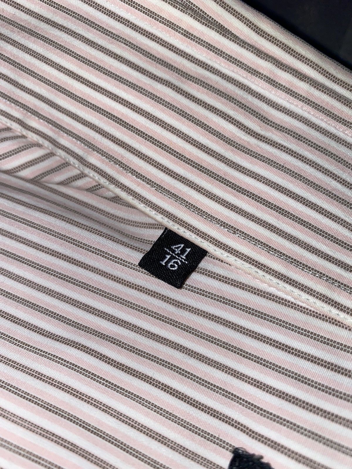 Gucci Gucci Striped Baby Pink Button Up Shirt Size US L / EU 52-54 / 3 - 14 Thumbnail