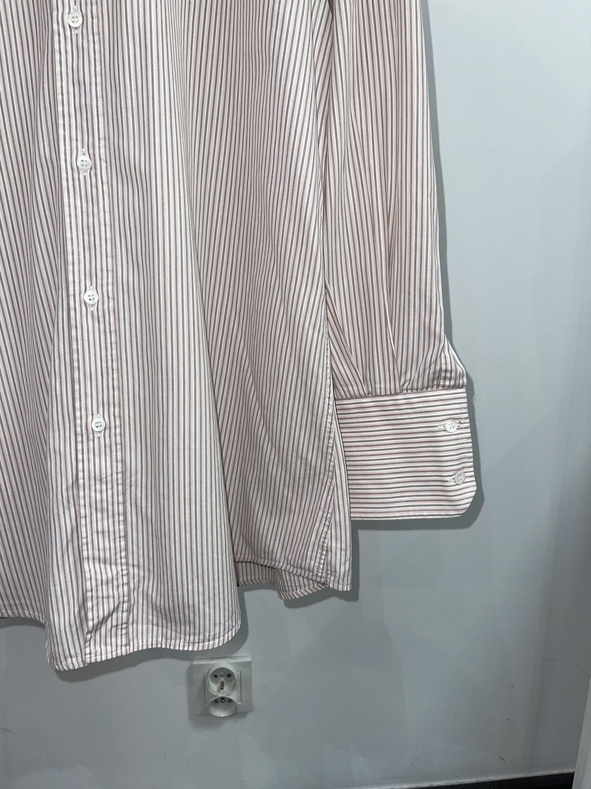 Gucci Gucci Striped Baby Pink Button Up Shirt Size US L / EU 52-54 / 3 - 3 Thumbnail