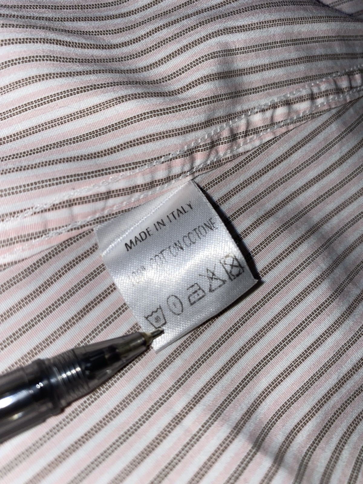 Gucci Gucci Striped Baby Pink Button Up Shirt Size US L / EU 52-54 / 3 - 15 Thumbnail