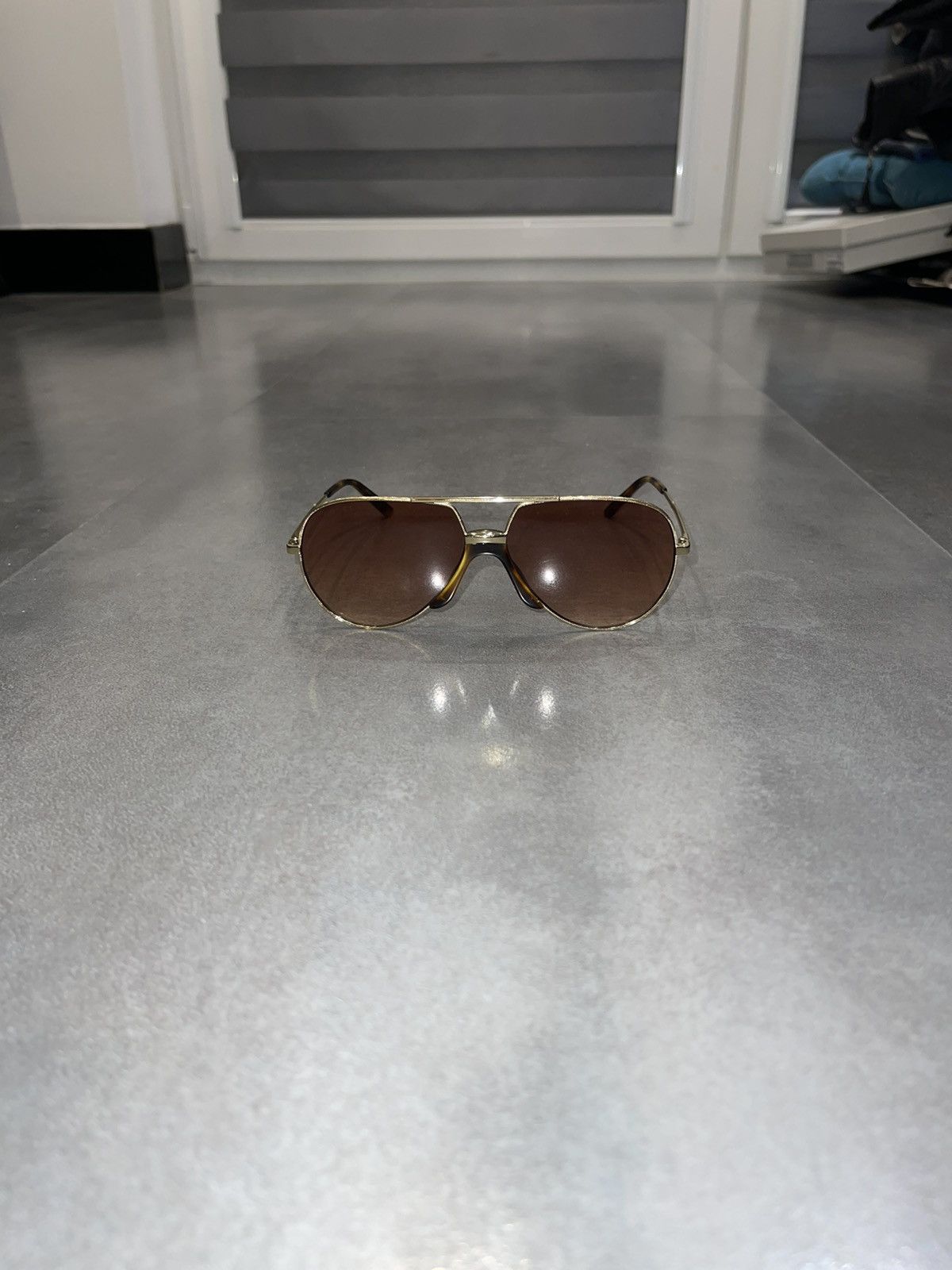 Gucci DS! Gucci GG0432S Brown Lens Aviator Sunglasses Size ONE SIZE - 2 Thumbnail