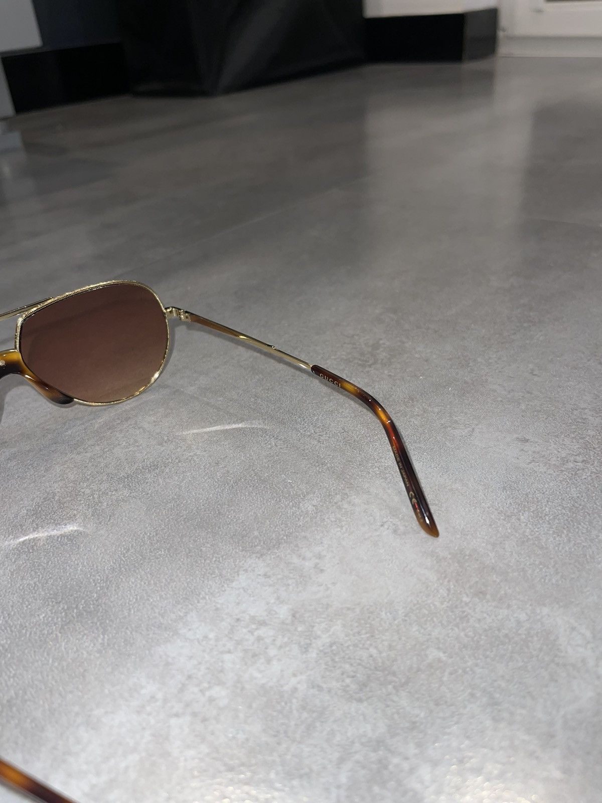 Gucci DS! Gucci GG0432S Brown Lens Aviator Sunglasses Size ONE SIZE - 11 Thumbnail