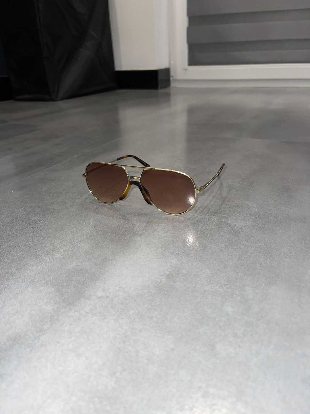 Gucci DS! Gucci GG0432S Brown Lens Aviator Sunglasses Size ONE SIZE - 1 Thumbnail