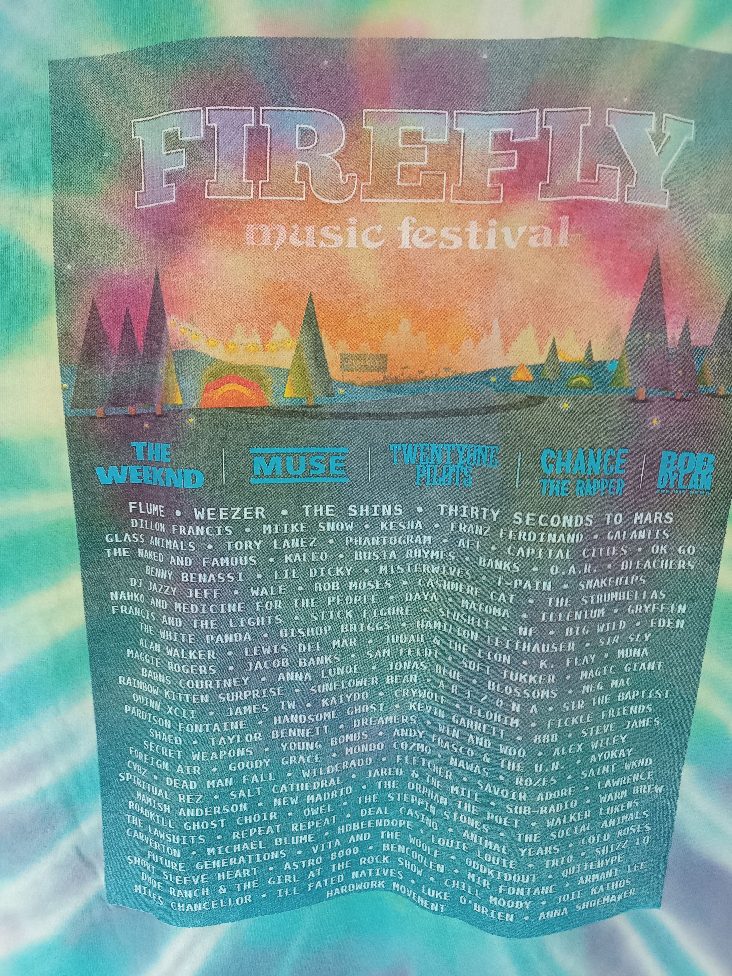 Band Tees FIREFLY MUSIC FESTIVALS TEE (weeknd muse pilot chance) Size US M / EU 48-50 / 2 - 10 Thumbnail