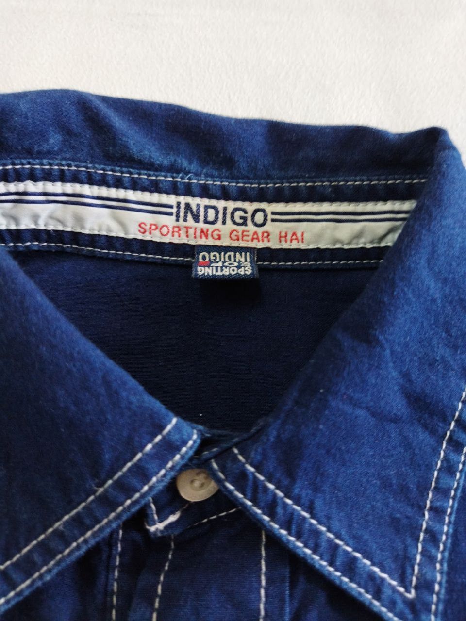 Hai Sporting Gear × Issey Miyake × Japanese Brand Rare🔥Vintage Hai Sporting Gear Issey Miyake Indigo Shirt Size US M / EU 48-50 / 2 - 5 Thumbnail