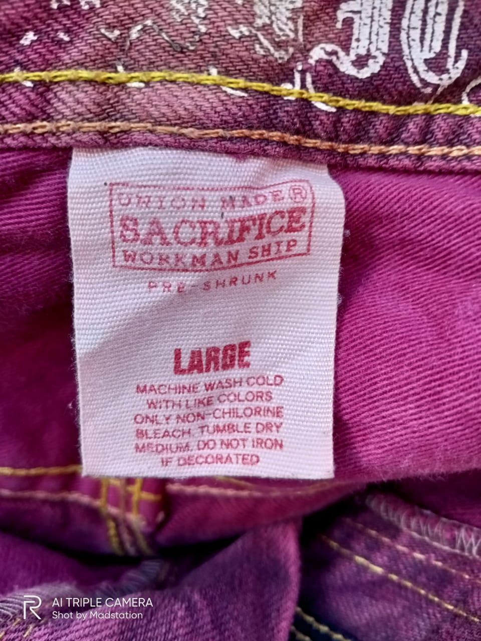 Japanese Brand UNION MADE SACRIFICE WORKMAN SHIP Size US 36 / EU 52 - 13 Thumbnail