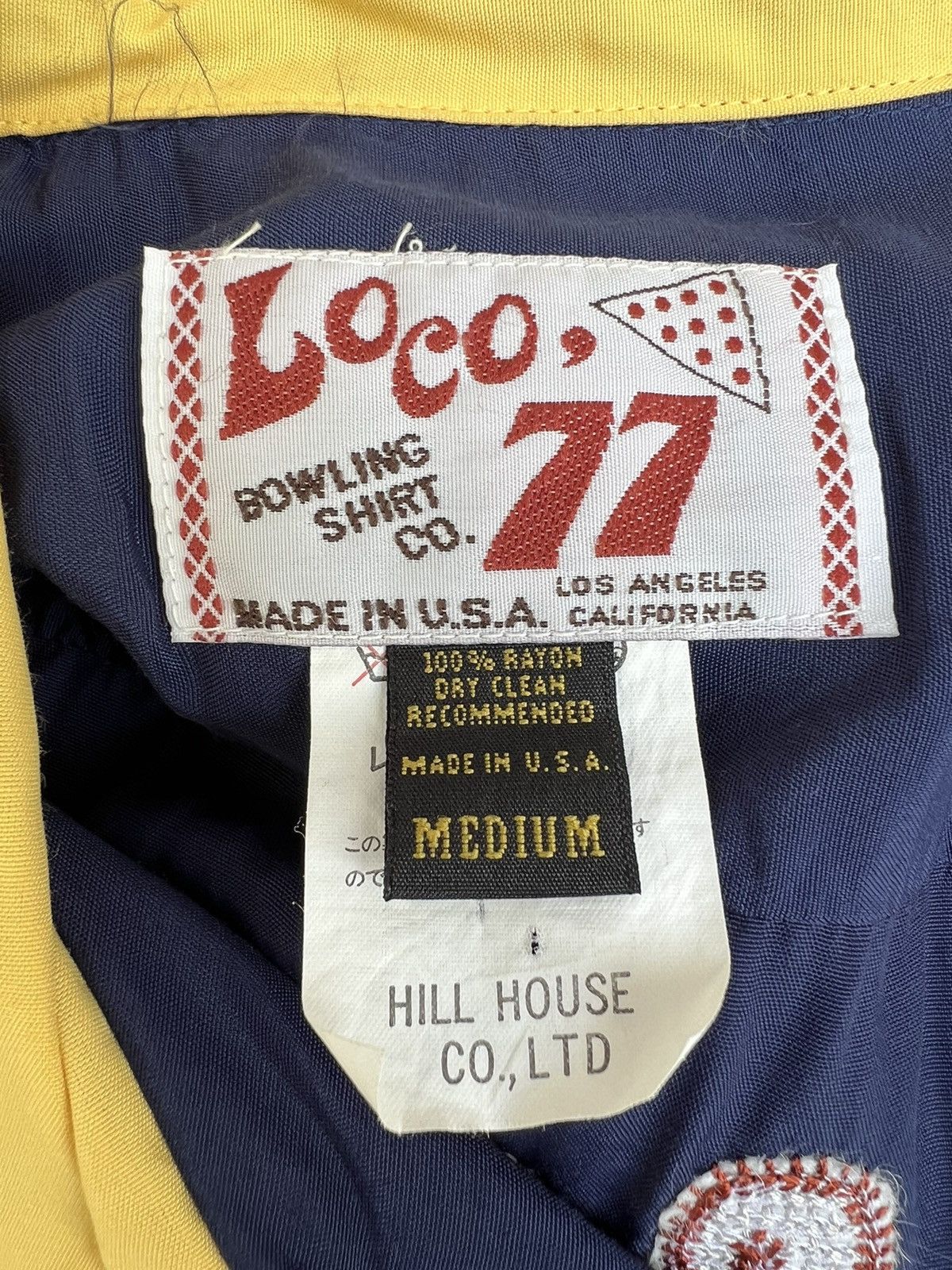 Vintage Vintage Loco’ 77 100% Rayon Bowling Shirt Size US M / EU 48-50 / 2 - 13 Thumbnail