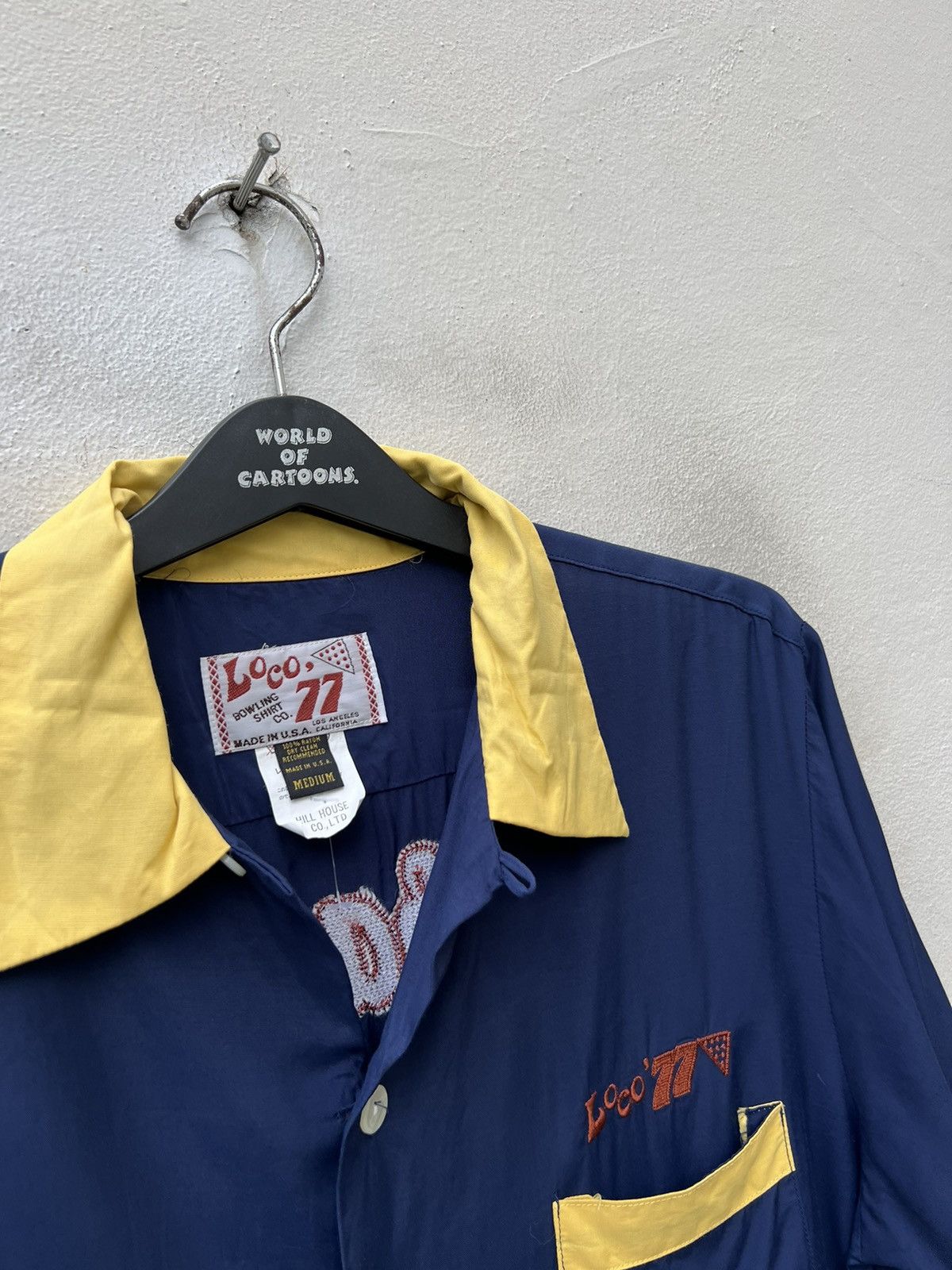 Vintage Vintage Loco’ 77 100% Rayon Bowling Shirt Size US M / EU 48-50 / 2 - 12 Thumbnail