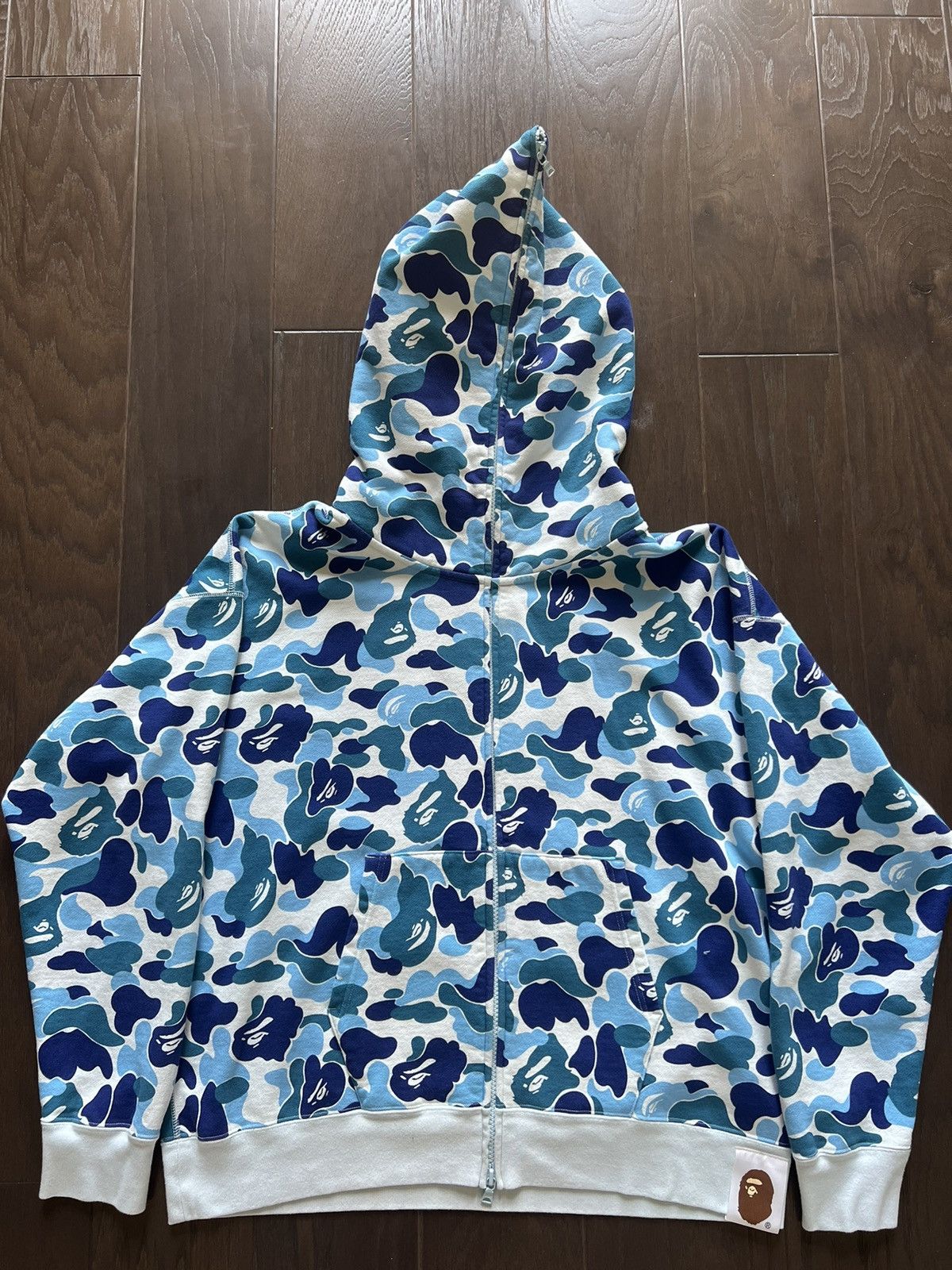 Bape Giant ABC Camo Full Zip Hoodie | Grailed