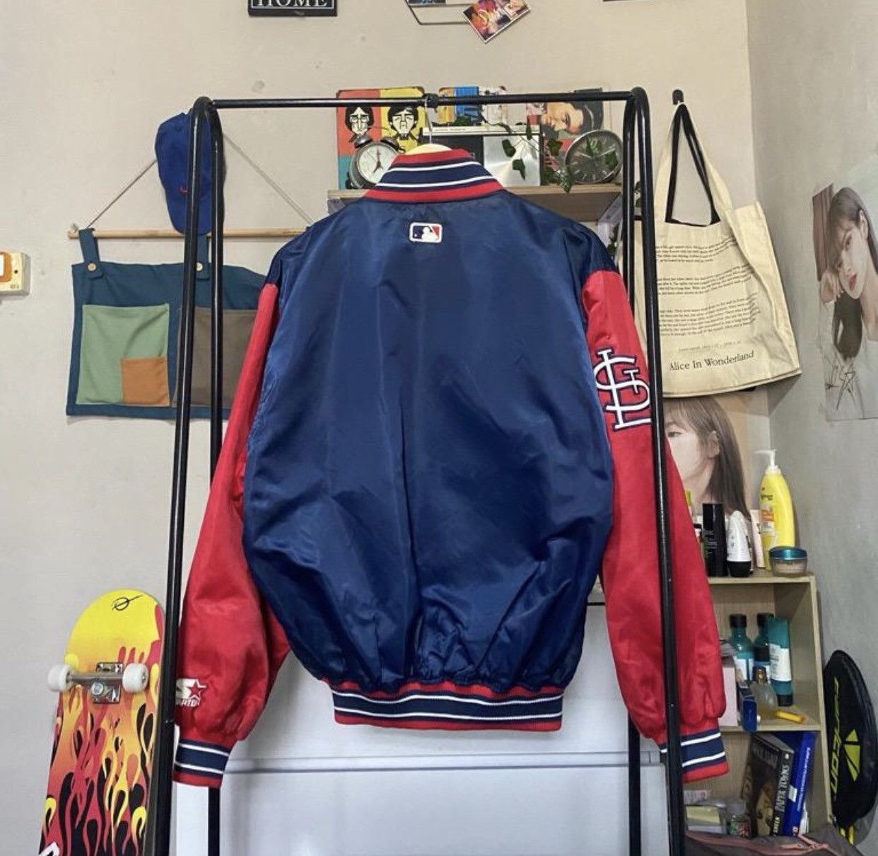 Starter Vintage Starter ST. Louis Cardinals Baseball Varsity Jacket Size US M / EU 48-50 / 2 - 2 Thumbnail