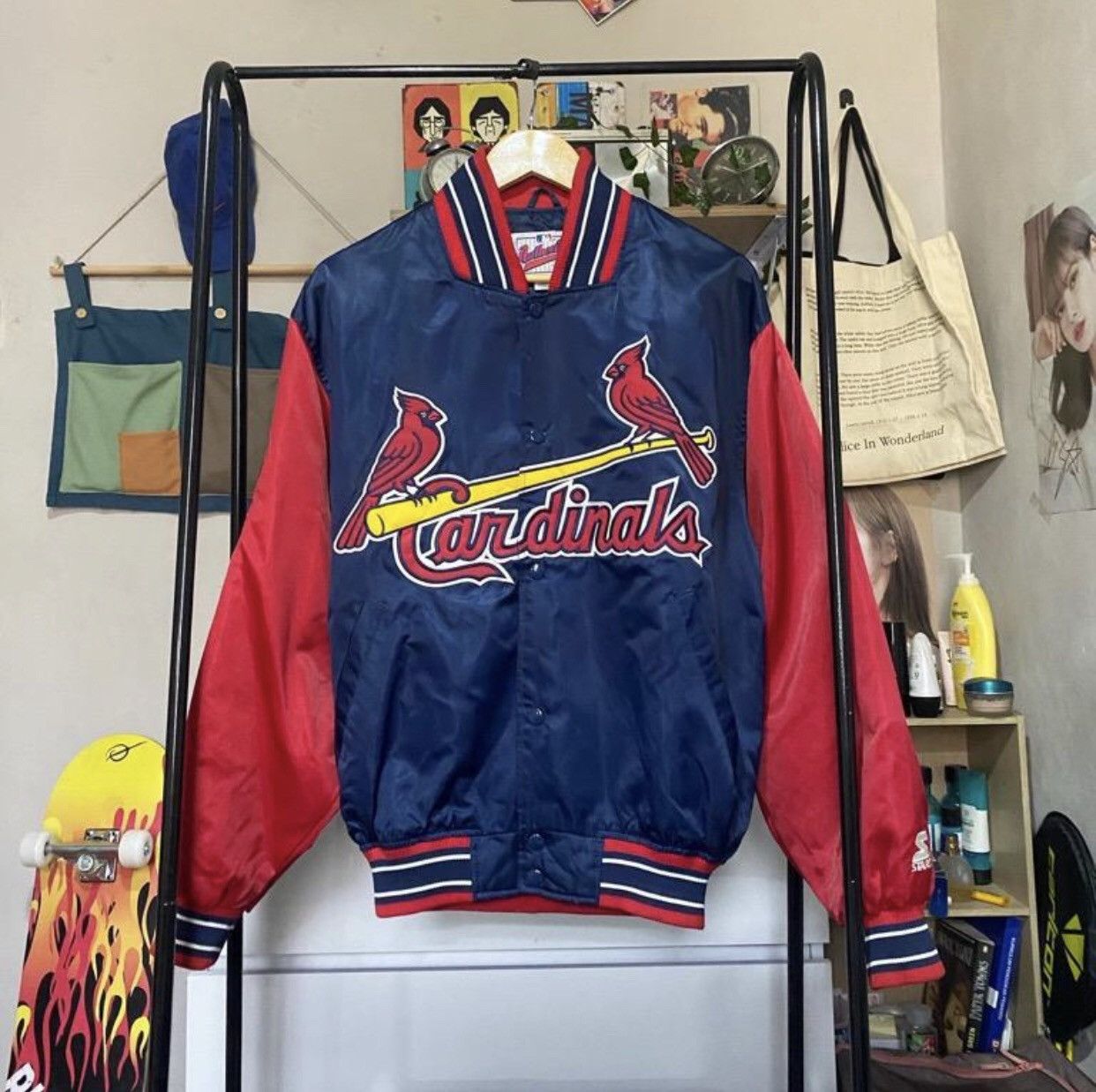 Starter Vintage Starter ST. Louis Cardinals Baseball Varsity Jacket Size US M / EU 48-50 / 2 - 1 Thumbnail