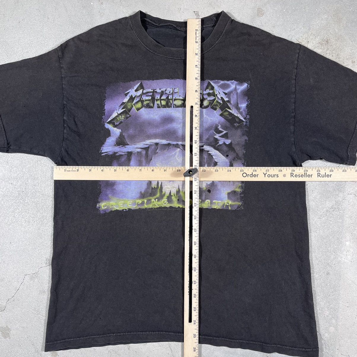 Metallica × Vintage RARE💀Vintage Metallica Creeping Death Tour Shirt Size M Size US M / EU 48-50 / 2 - 6 Thumbnail