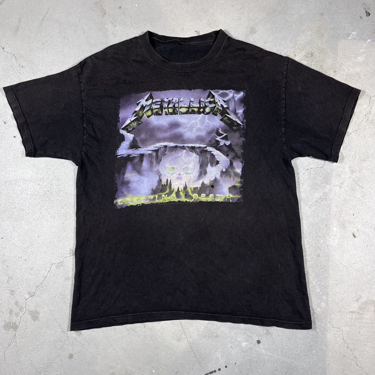 Metallica × Vintage RARE💀Vintage Metallica Creeping Death Tour Shirt Size M Size US M / EU 48-50 / 2 - 2 Thumbnail