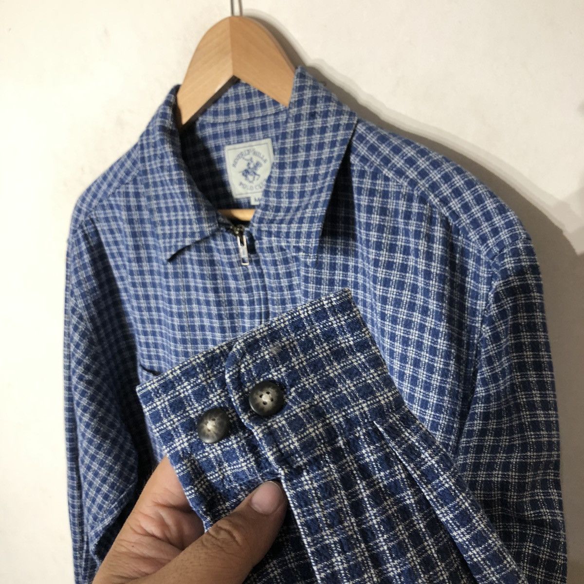 Japanese Brand Tartan Design Zipper Jacket Beverly Hills Polo Club Size US M / EU 48-50 / 2 - 7 Thumbnail