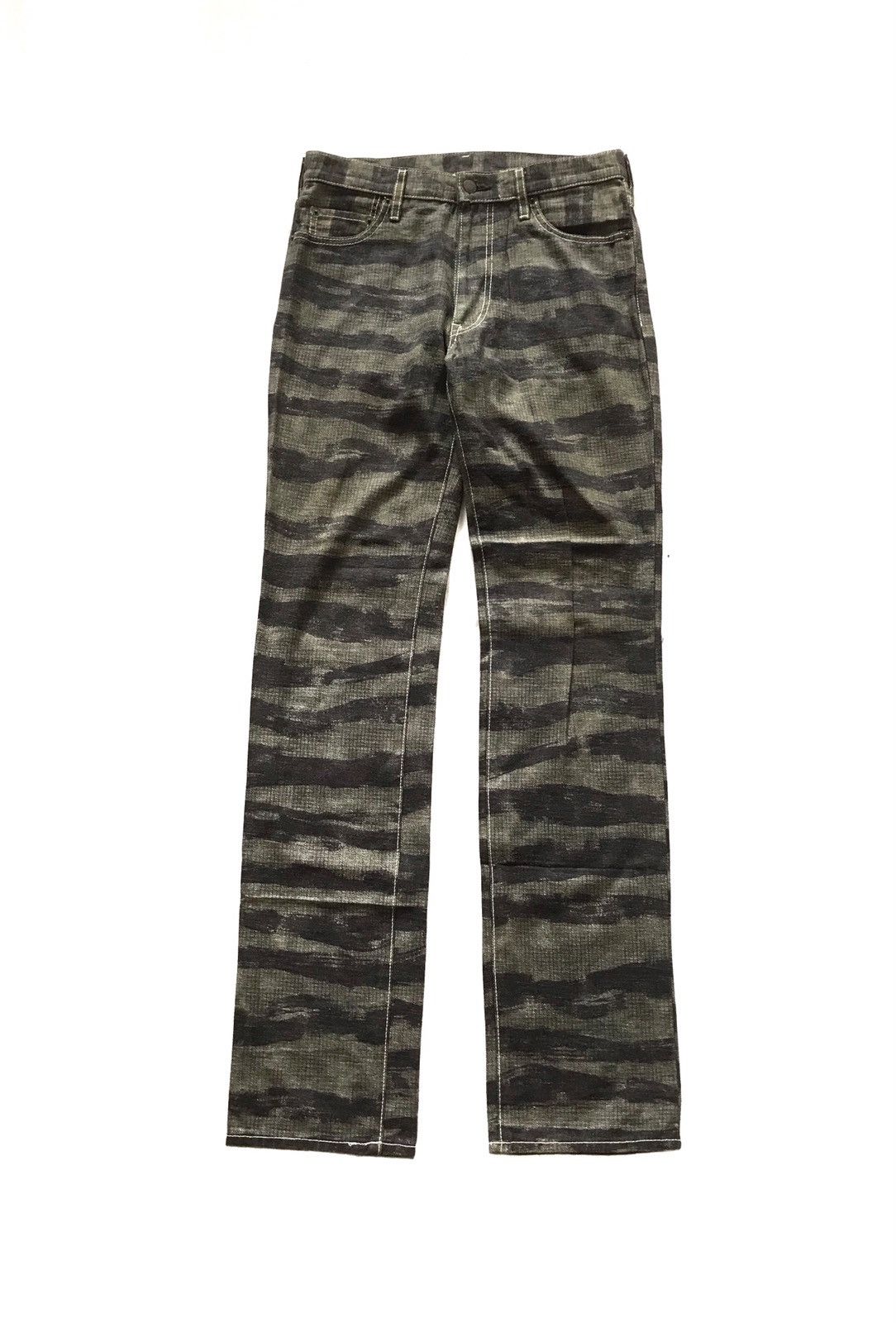 image of Abahouse Striped Prisoner Style Trouser Pants, Men's (Size 30)