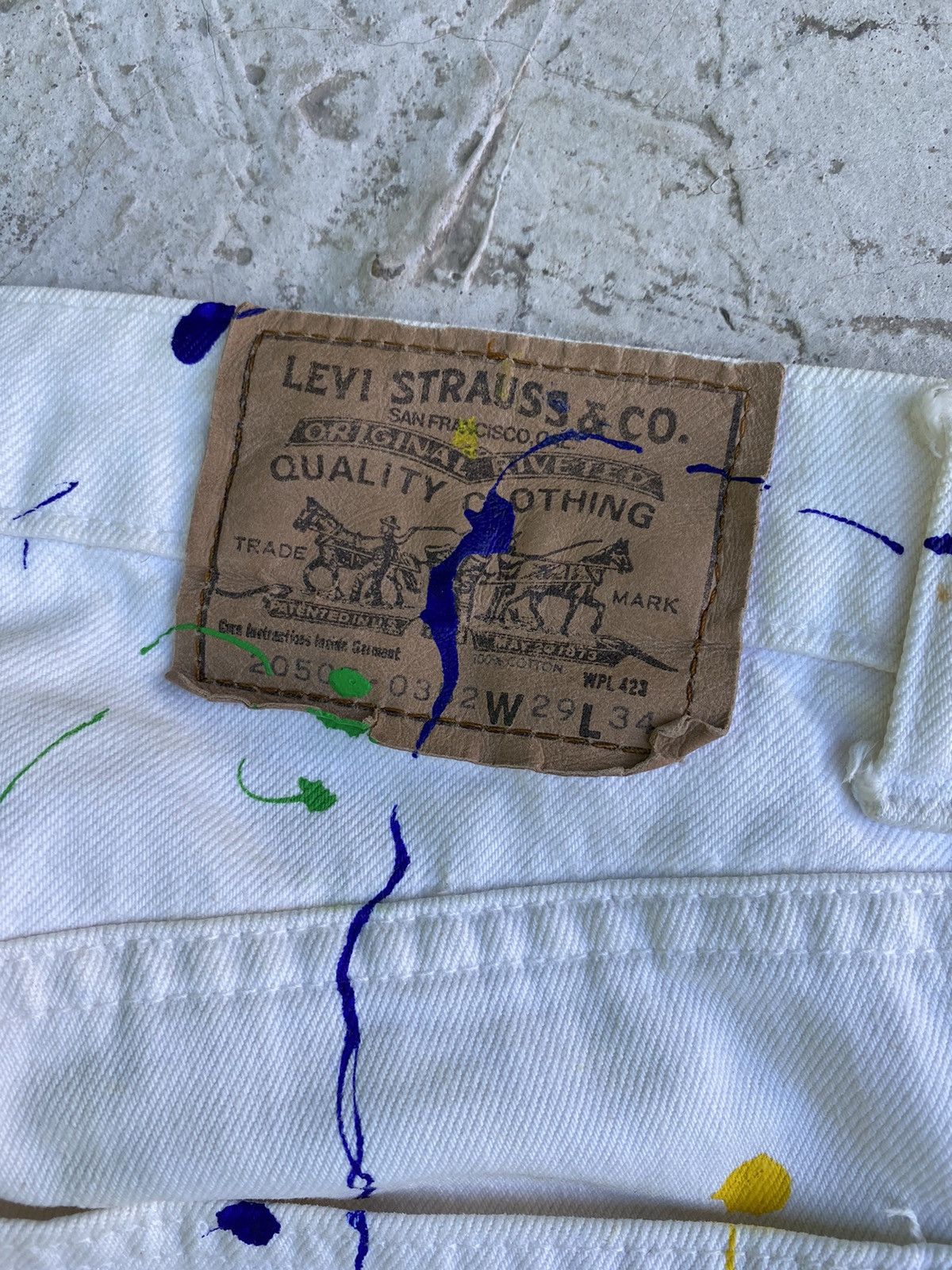 Levi's × Levi's Vintage Clothing Levi's Vintage Clothing Painted Custom Made Size US 28 / EU 44 - 7 Thumbnail