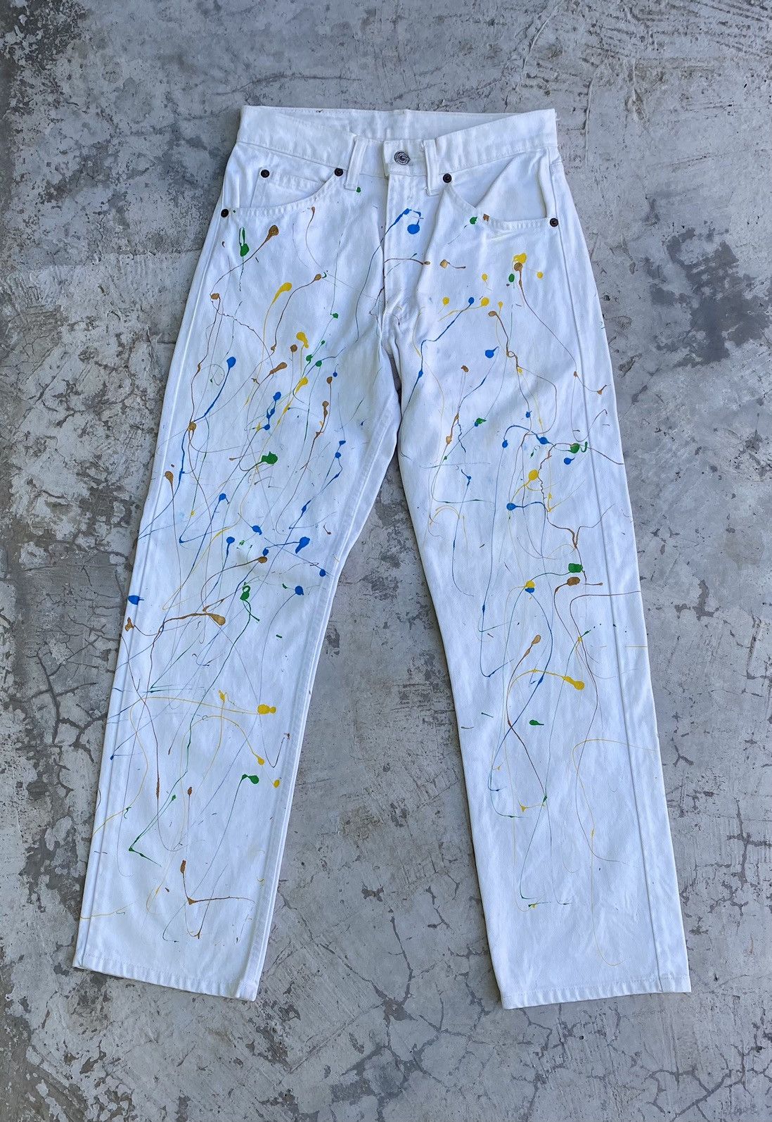 Levi's × Levi's Vintage Clothing Levi's Vintage Clothing Painted Custom Made Size US 28 / EU 44 - 1 Thumbnail