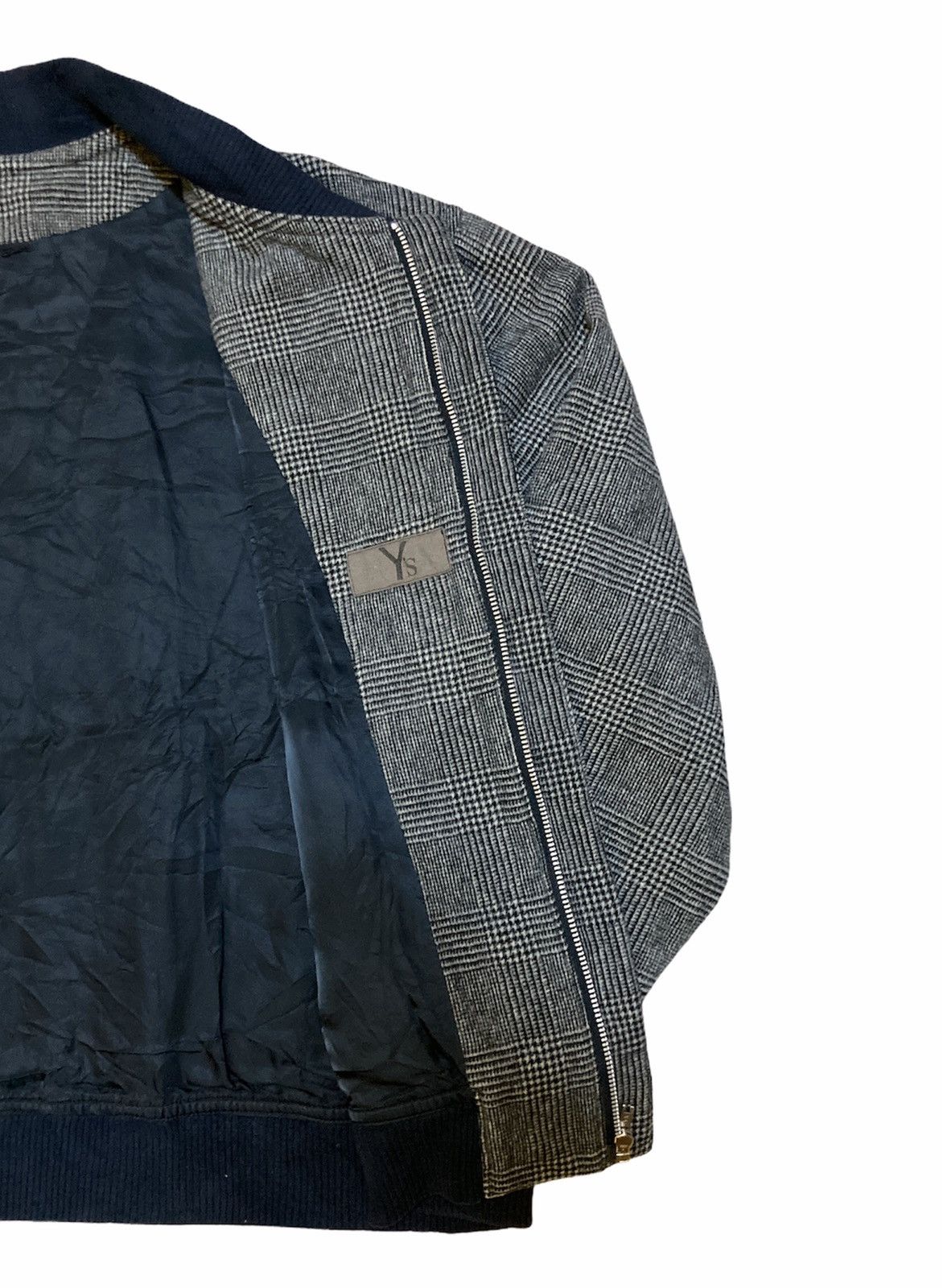 Yohji Yamamoto Y’s Yohji Yamamoto Tartan Plaid Bomber Jacket Size US L / EU 52-54 / 3 - 4 Thumbnail