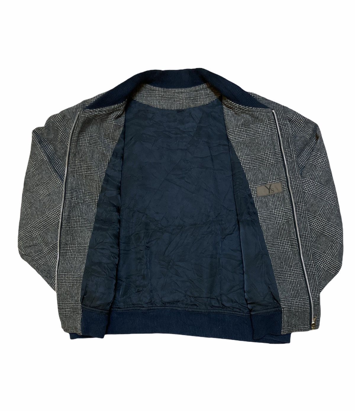 Yohji Yamamoto Y’s Yohji Yamamoto Tartan Plaid Bomber Jacket Size US L / EU 52-54 / 3 - 3 Thumbnail